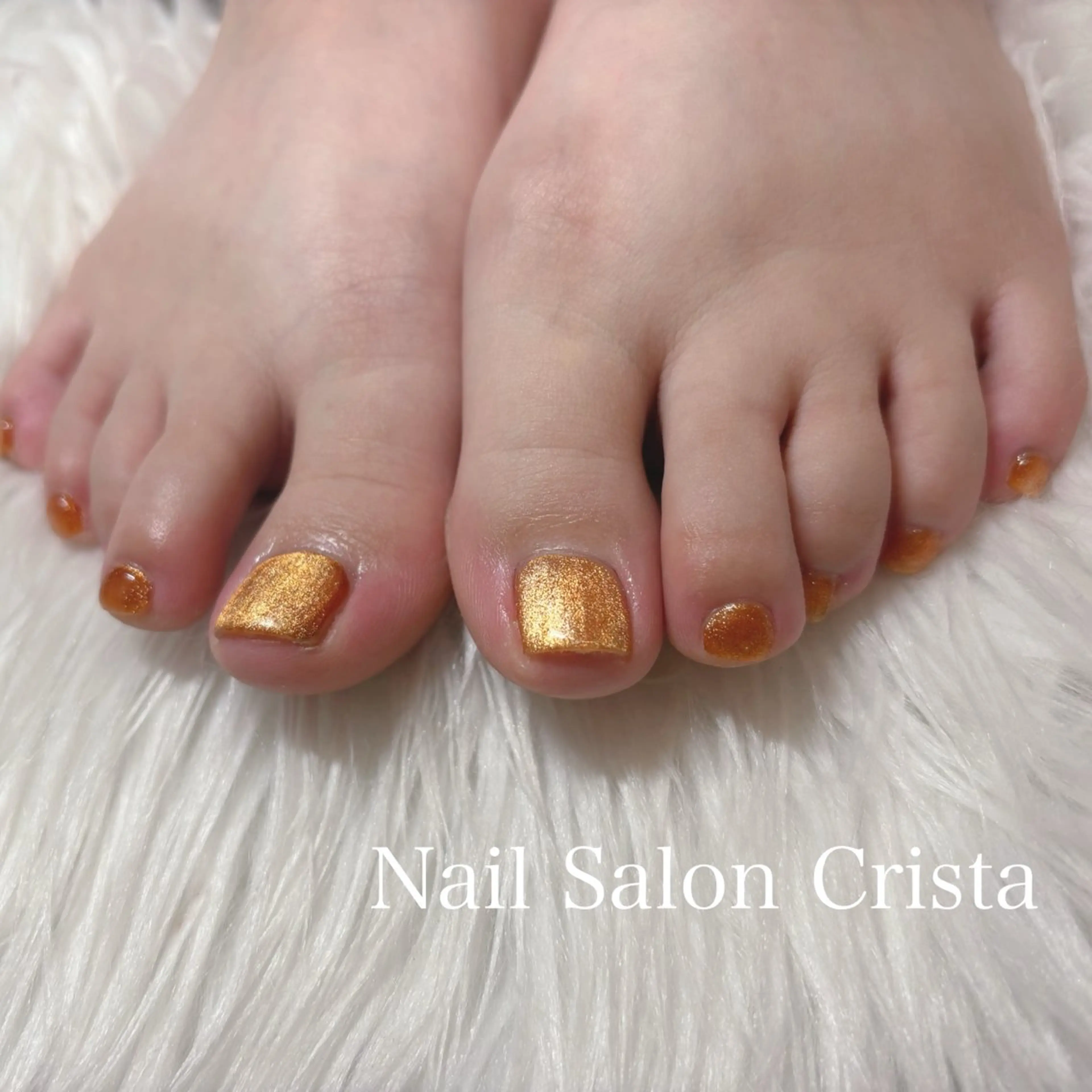 ネイル フットネイル ジェルネイル マグネットネイル オフィスネイル ワンカラーネイル NAILSALON CRISTA所属・🤍CRISTA yui🤍のネイルデザイン