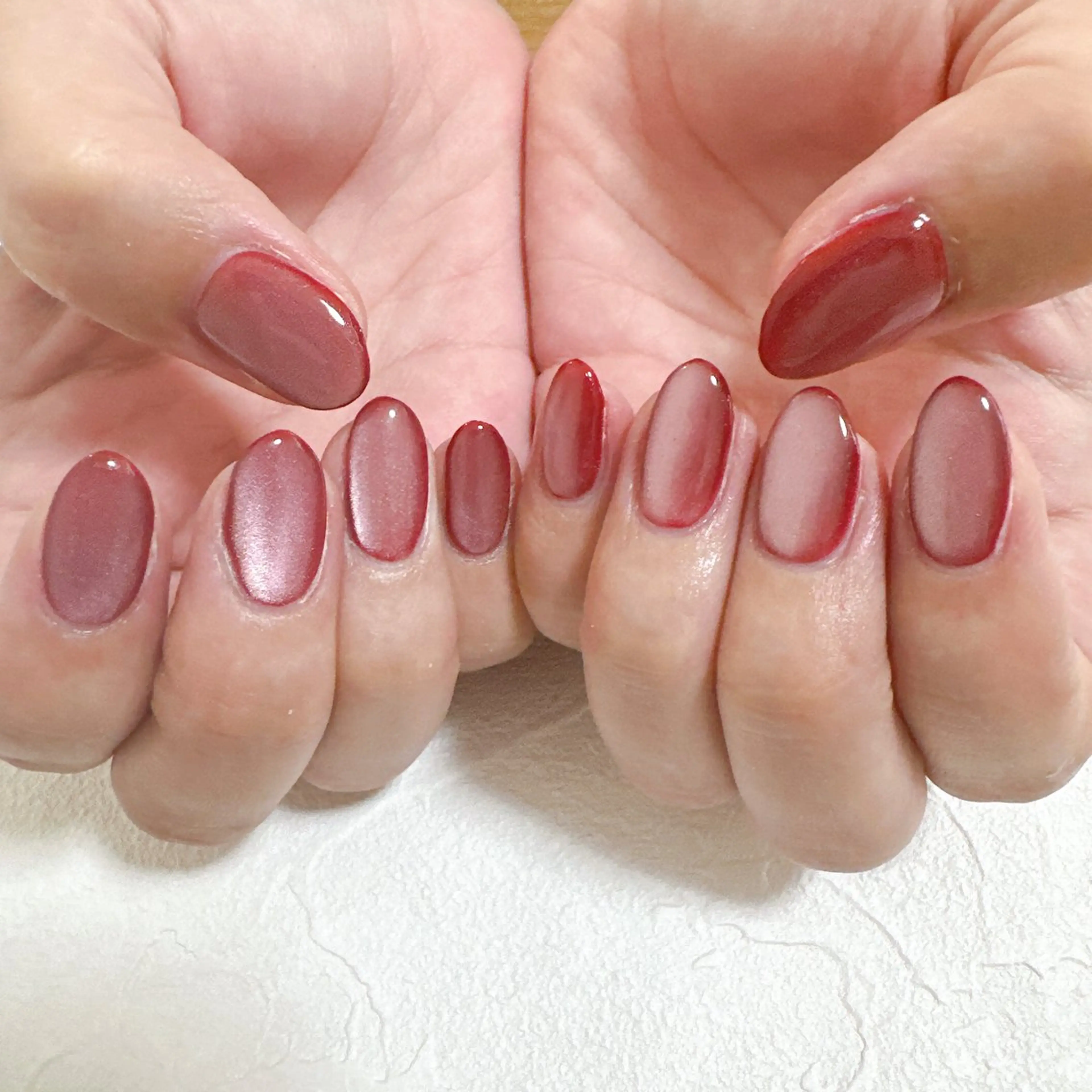 ネイル オーロラネイル フットネイル フレンチネイル ジェルネイル 韓国ネイル ハンドネイル Mogu nail 二子玉川のネイルデザイン