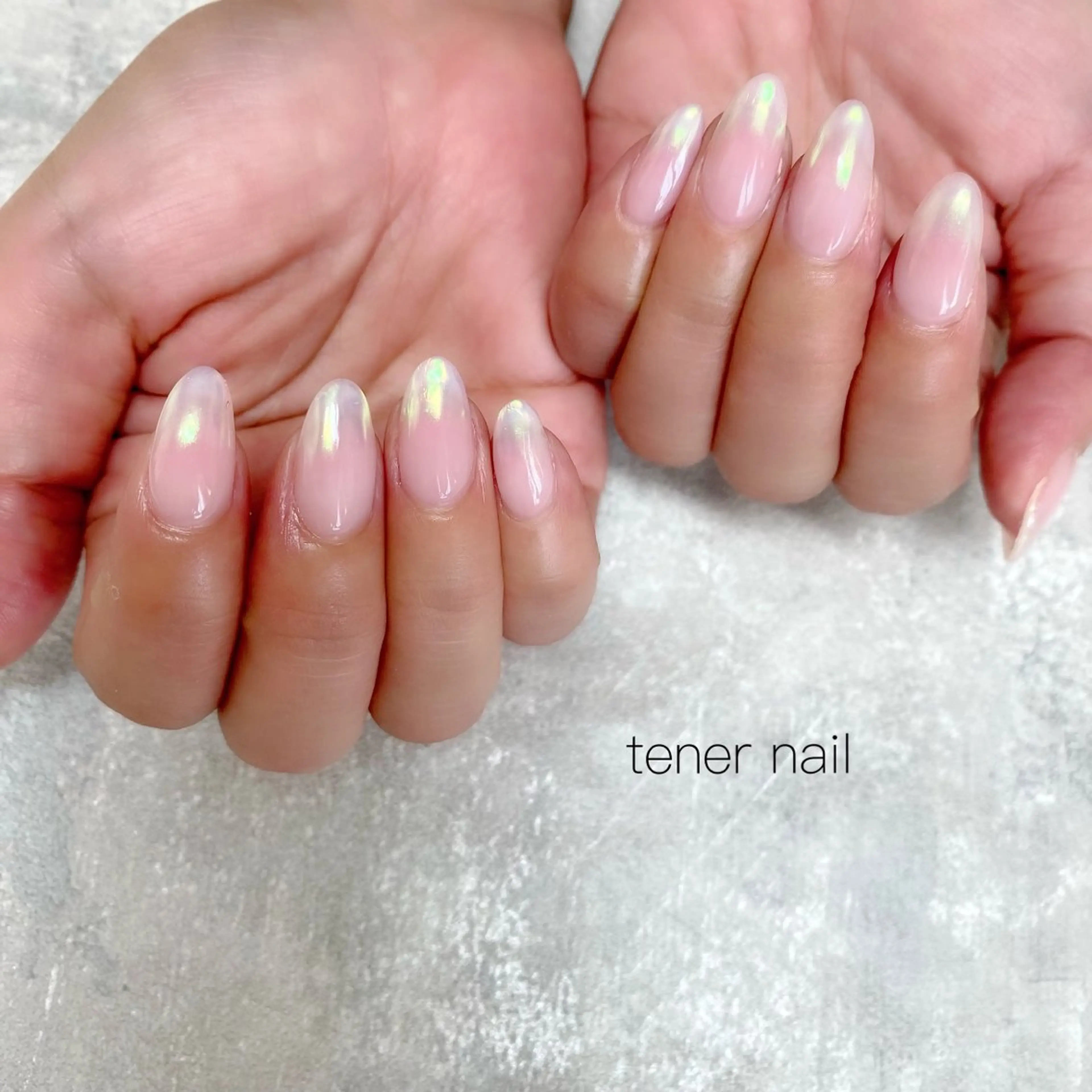 ネイル オーロラネイル グラデーション ピンク tener  nail  テネルネイル所属・テネルネイル tener nailのネイルデザイン