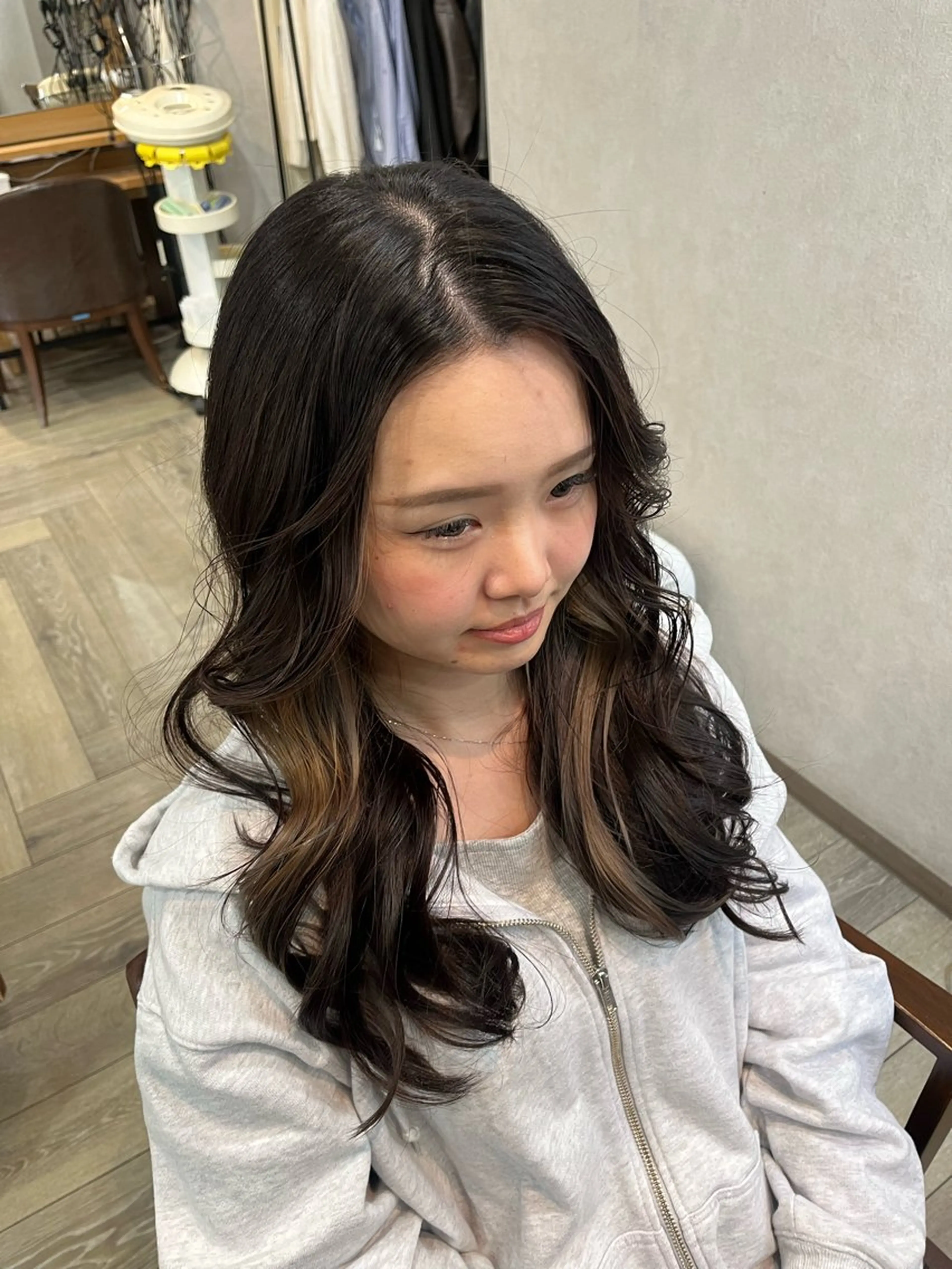 カラー インナーカラー いまい ちひろのヘアスタイル