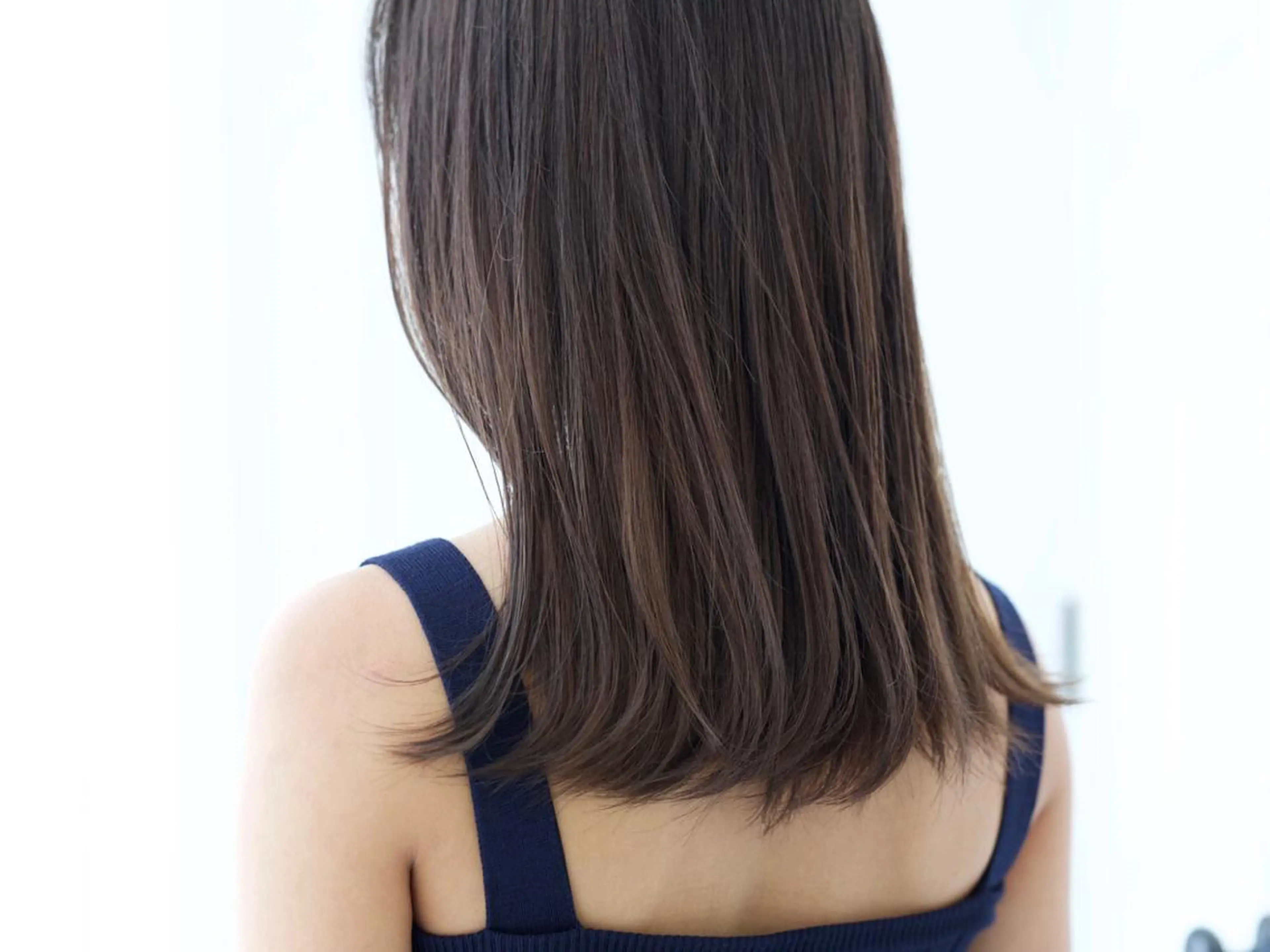 セミロング カラー カット ヘアカラー fio マナミのヘアスタイル