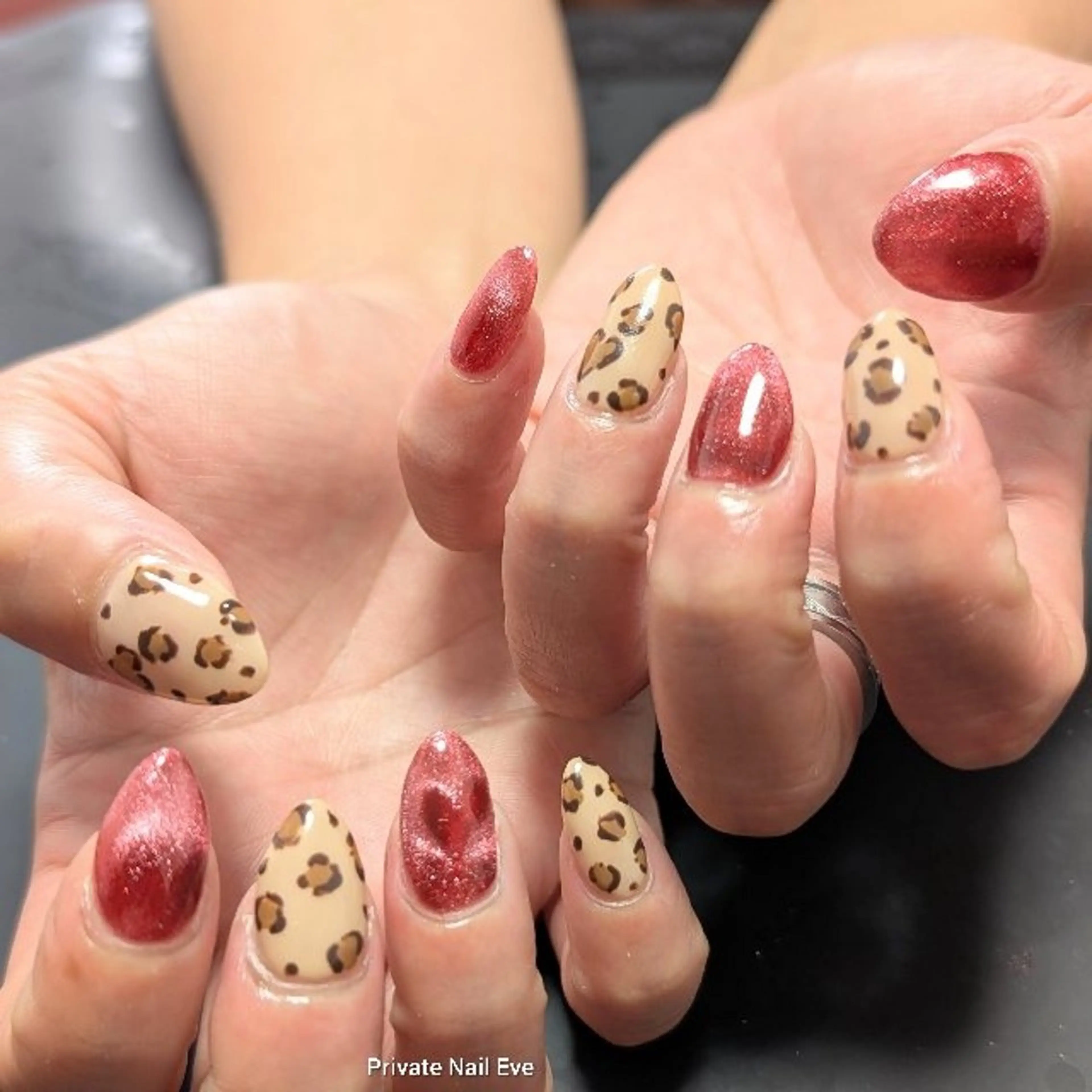 ネイル アニマル柄 ハンドネイル ネイル junkoのネイルデザイン