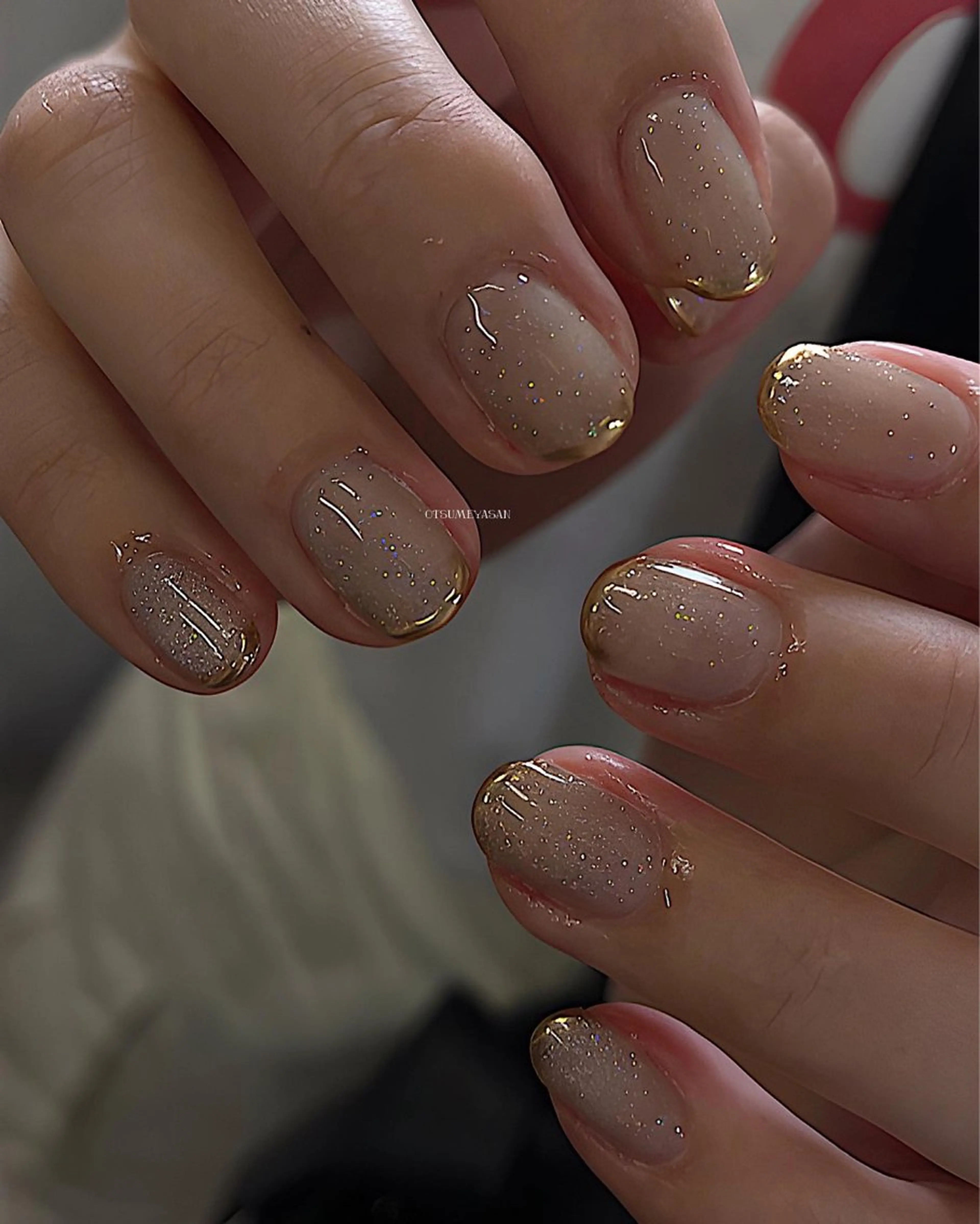 ネイル ブルー ジェルネイル 韓国ネイル マグネットネイル ミラーネイル otsumeyasan所属・わたなべ ちかのネイルデザイン