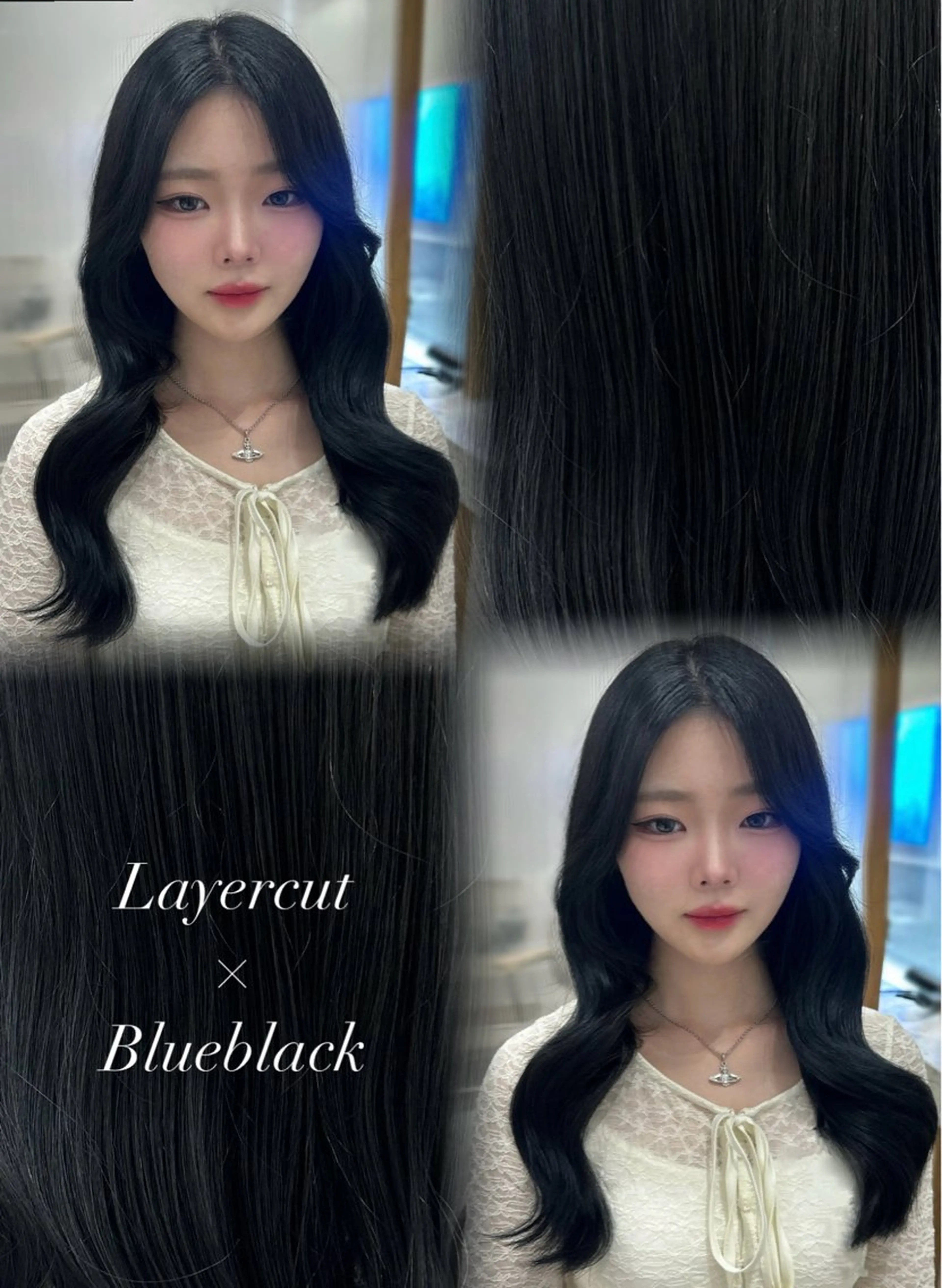 ロング カラー 🍓韓国ヘア レイヤ ーカット🍓笠原 葵のヘアスタイル