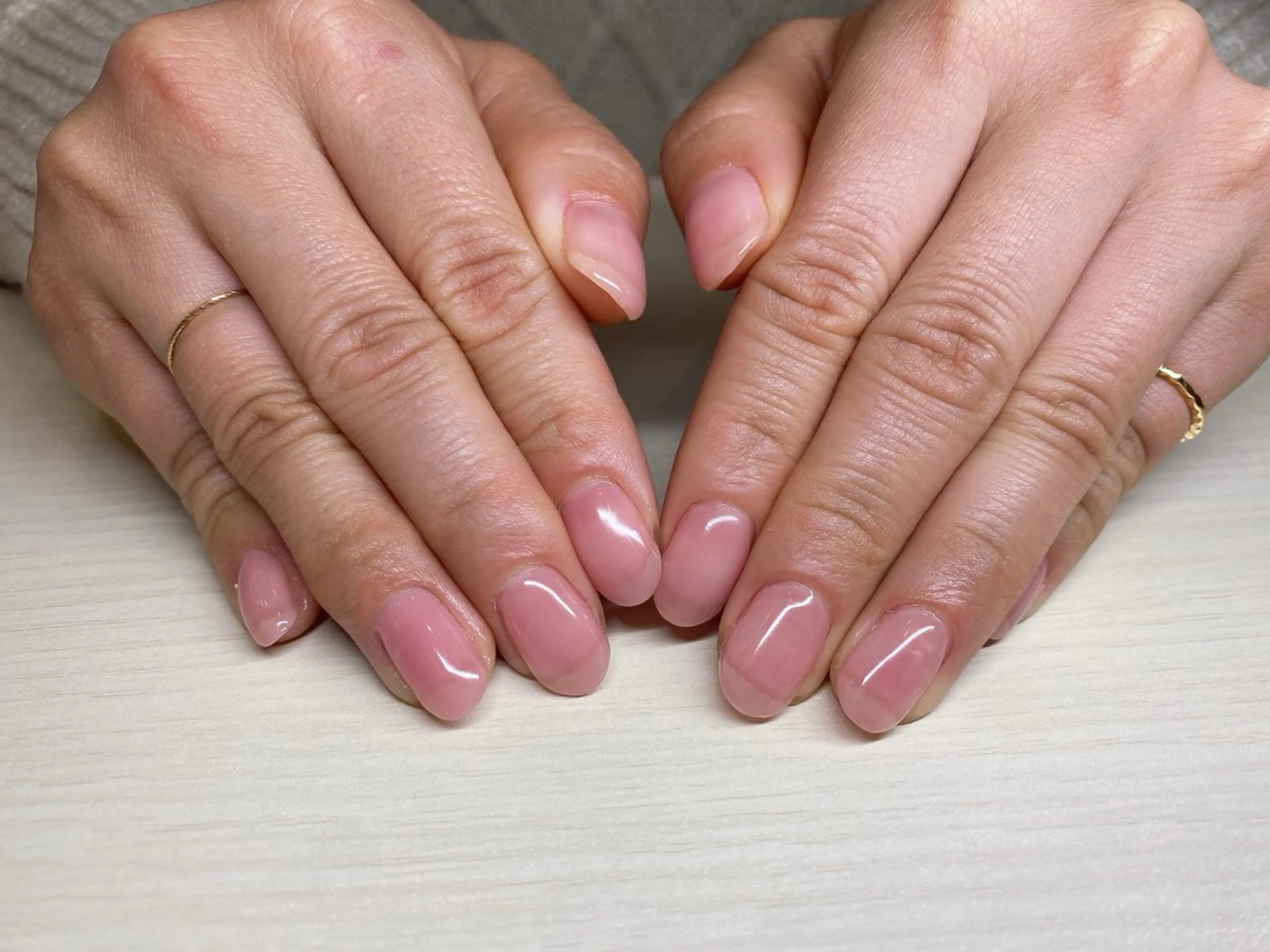 ネイル ワンカラーネイル ピンク 齋藤 優花のネイルデザイン