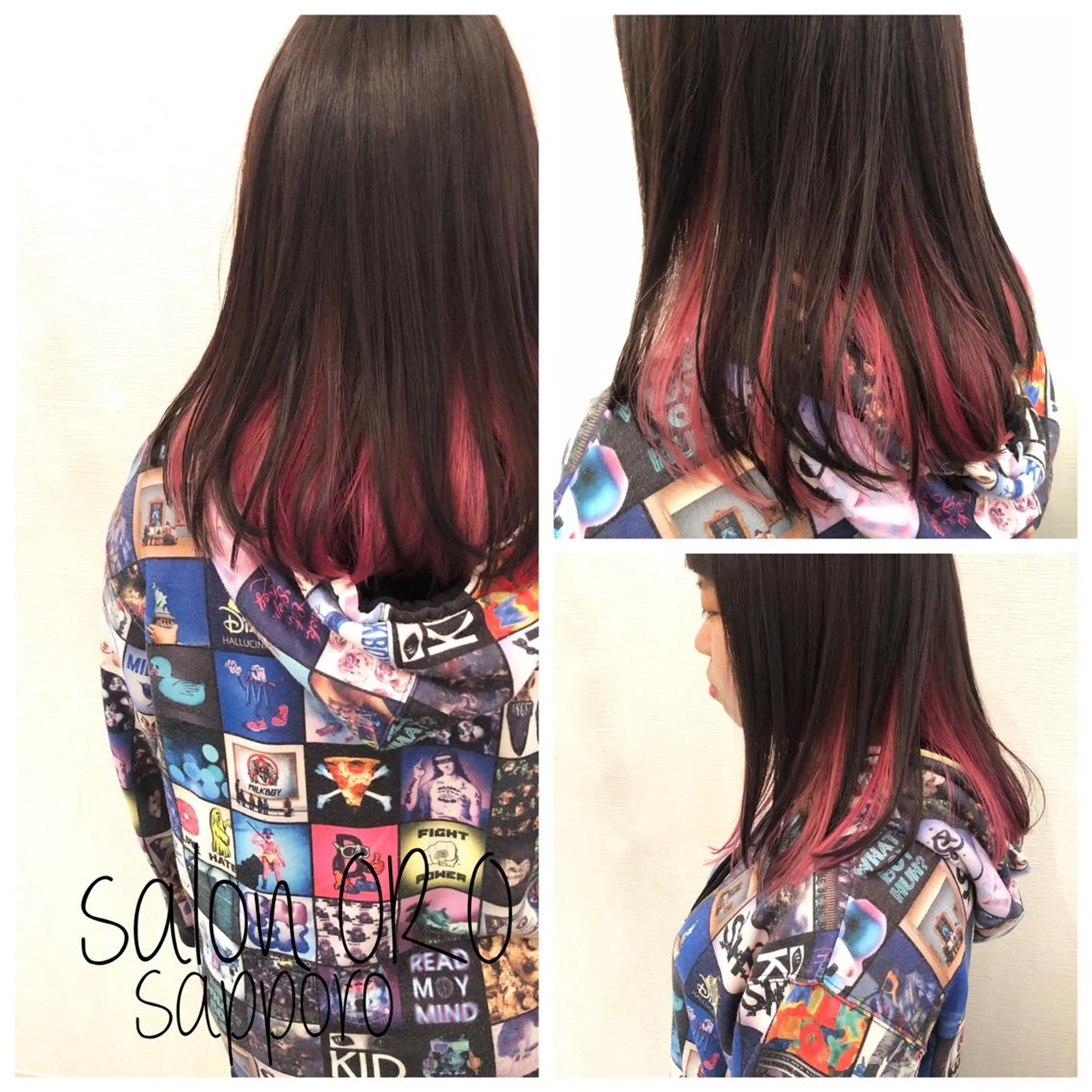 セミロング カラー ヘアカラー トリートメント 平川 友希子のヘアスタイル