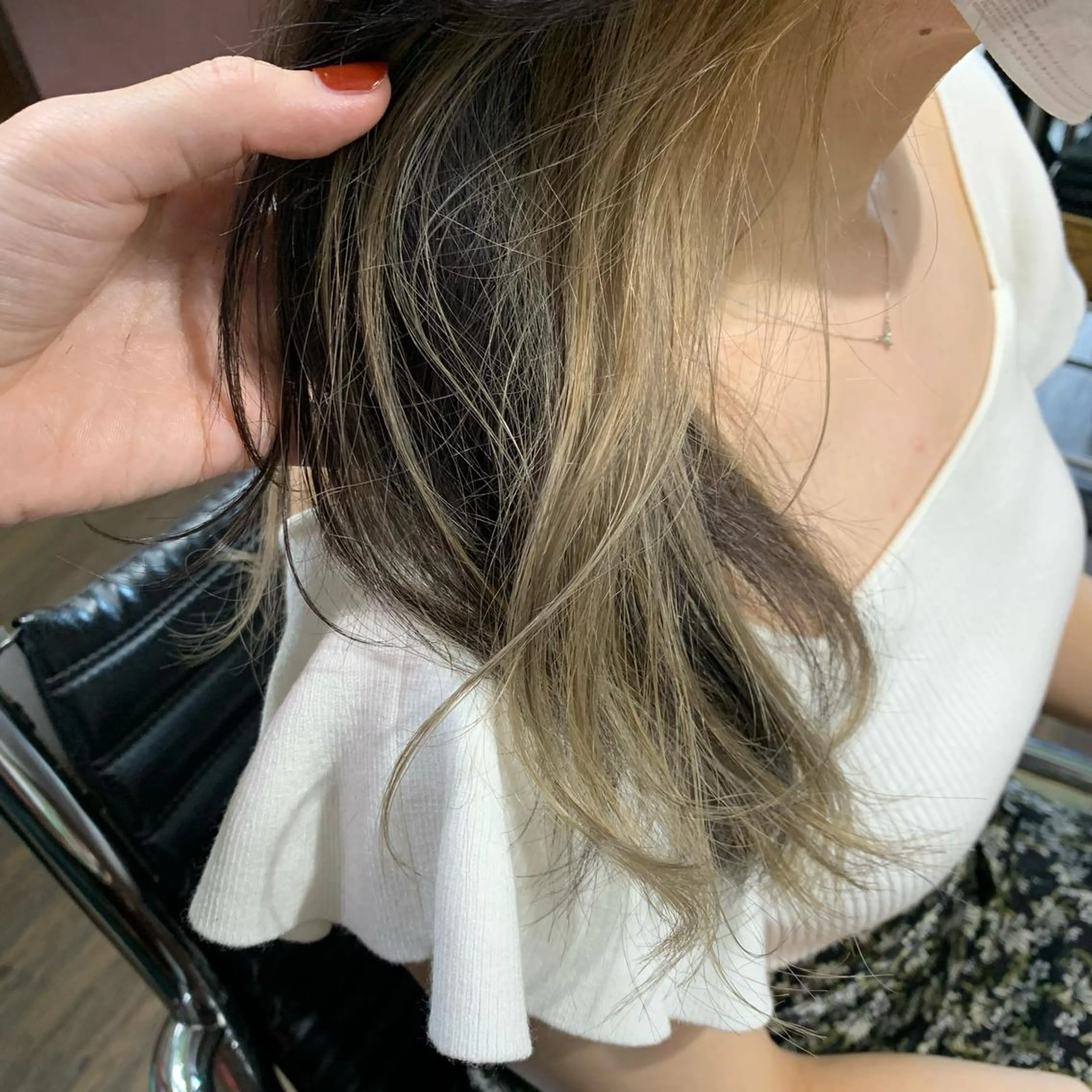 セミロング カラー chouette/ 根本優希のヘアスタイル