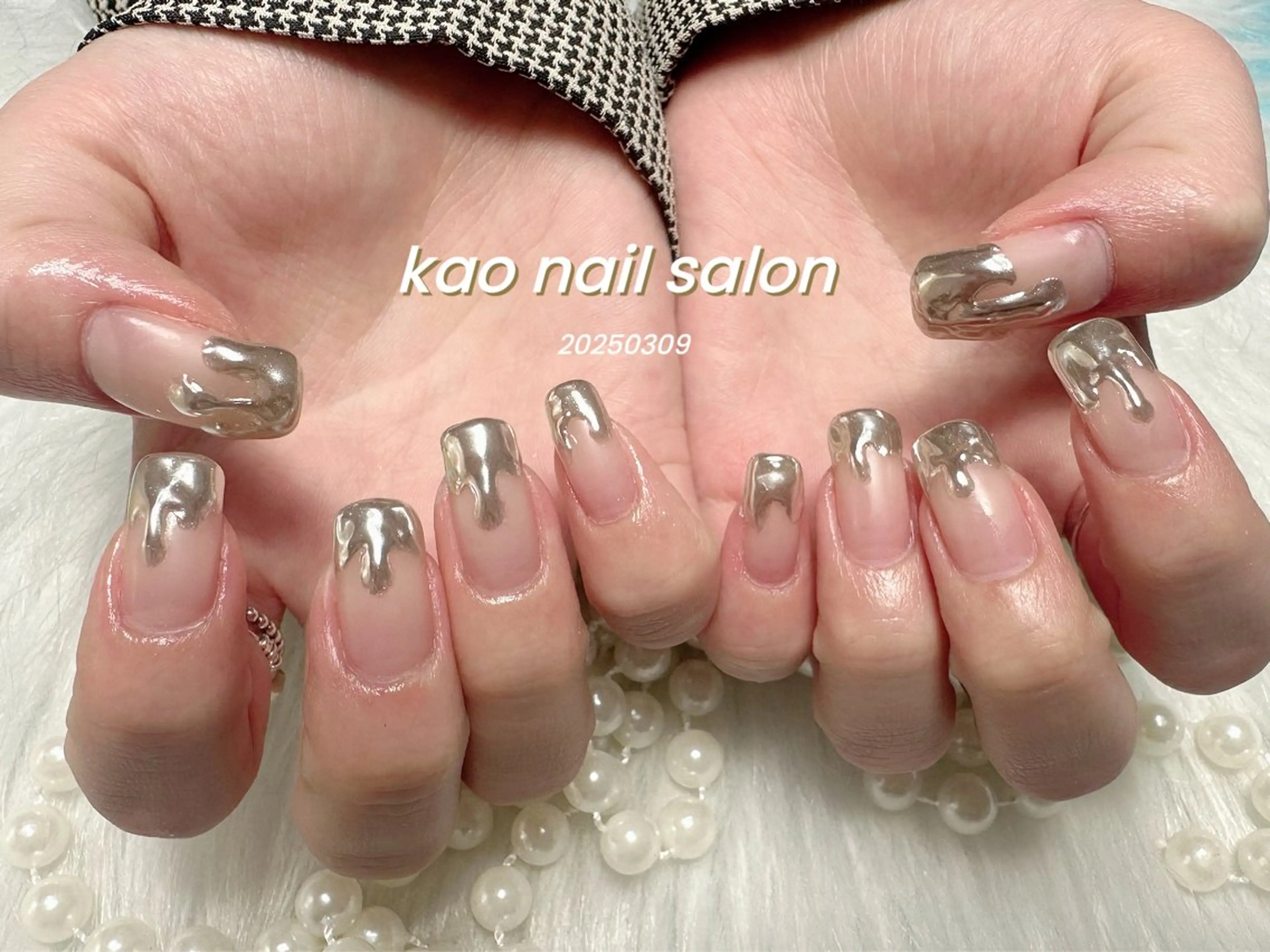 ネイル ハンドネイル kao nail マグネット/長さだしのネイルデザイン