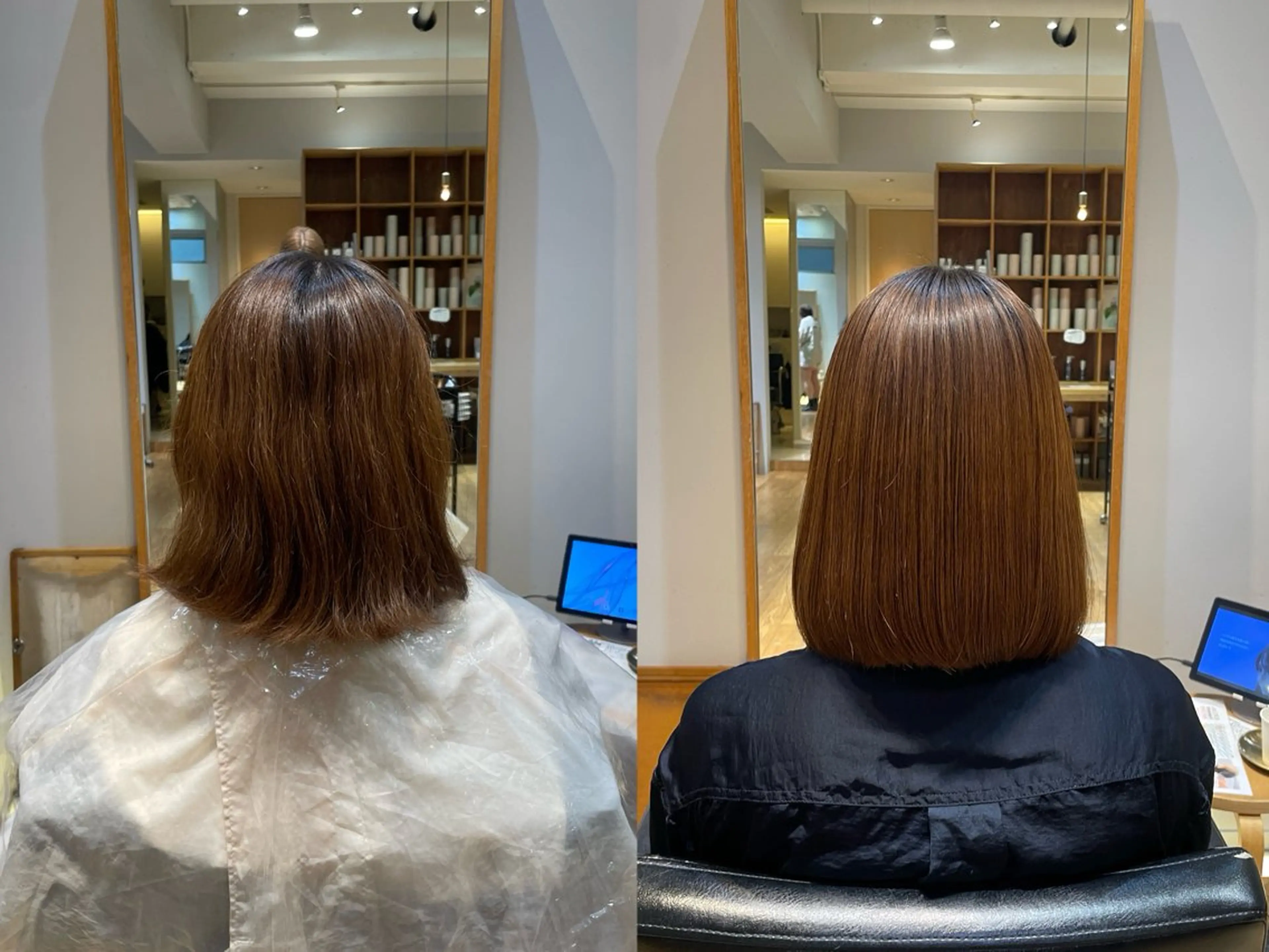 ミディアム 縮毛矯正 縮毛矯正 縮毛矯正/レイヤー /ひかるのヘアスタイル