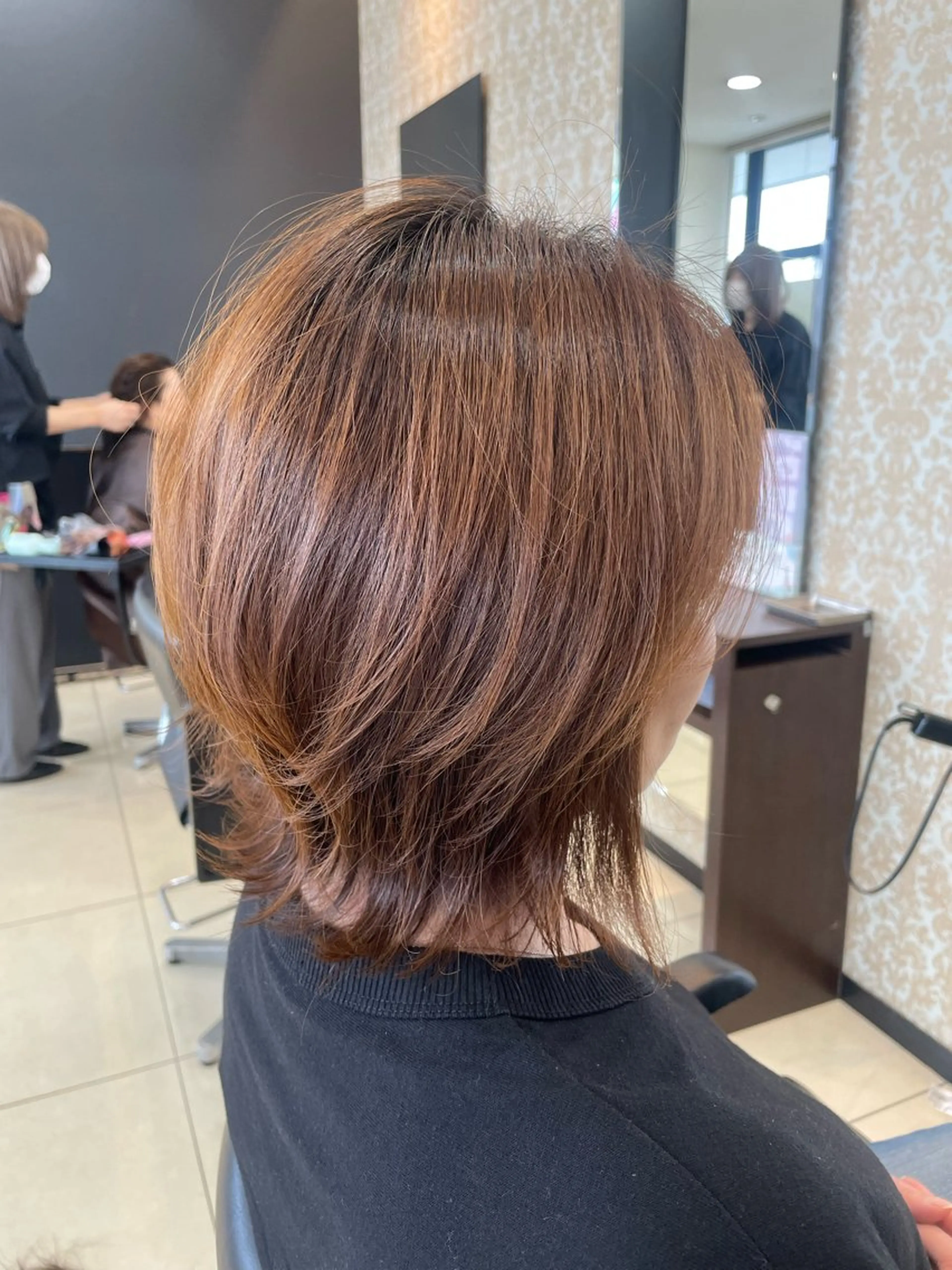 ショート ボブレイヤー ボブ レイヤーカット 斉藤 葉月のヘアスタイル