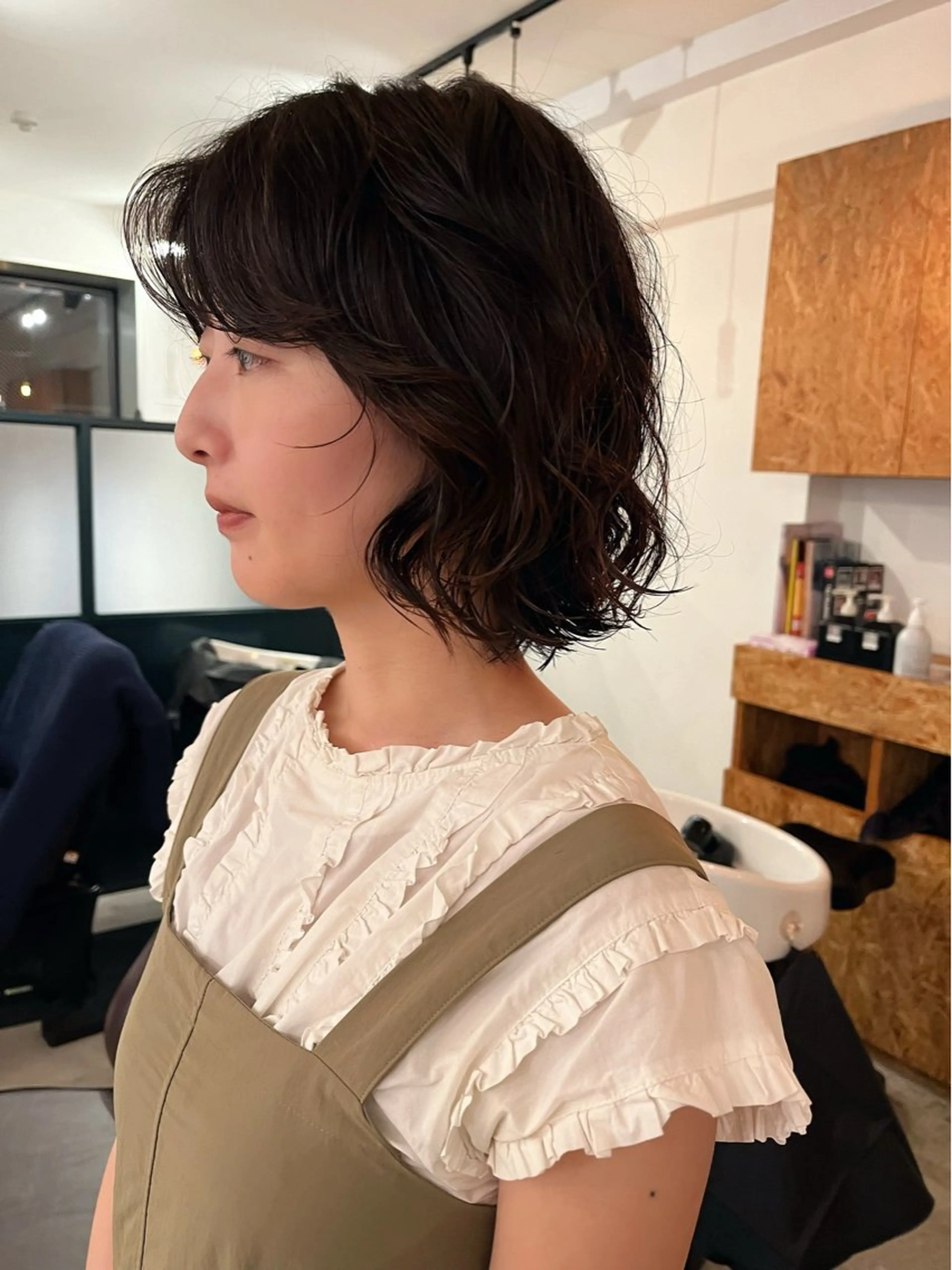 ショート パーマ 暖色/パーマ 🌼クニトウメイのヘアスタイル