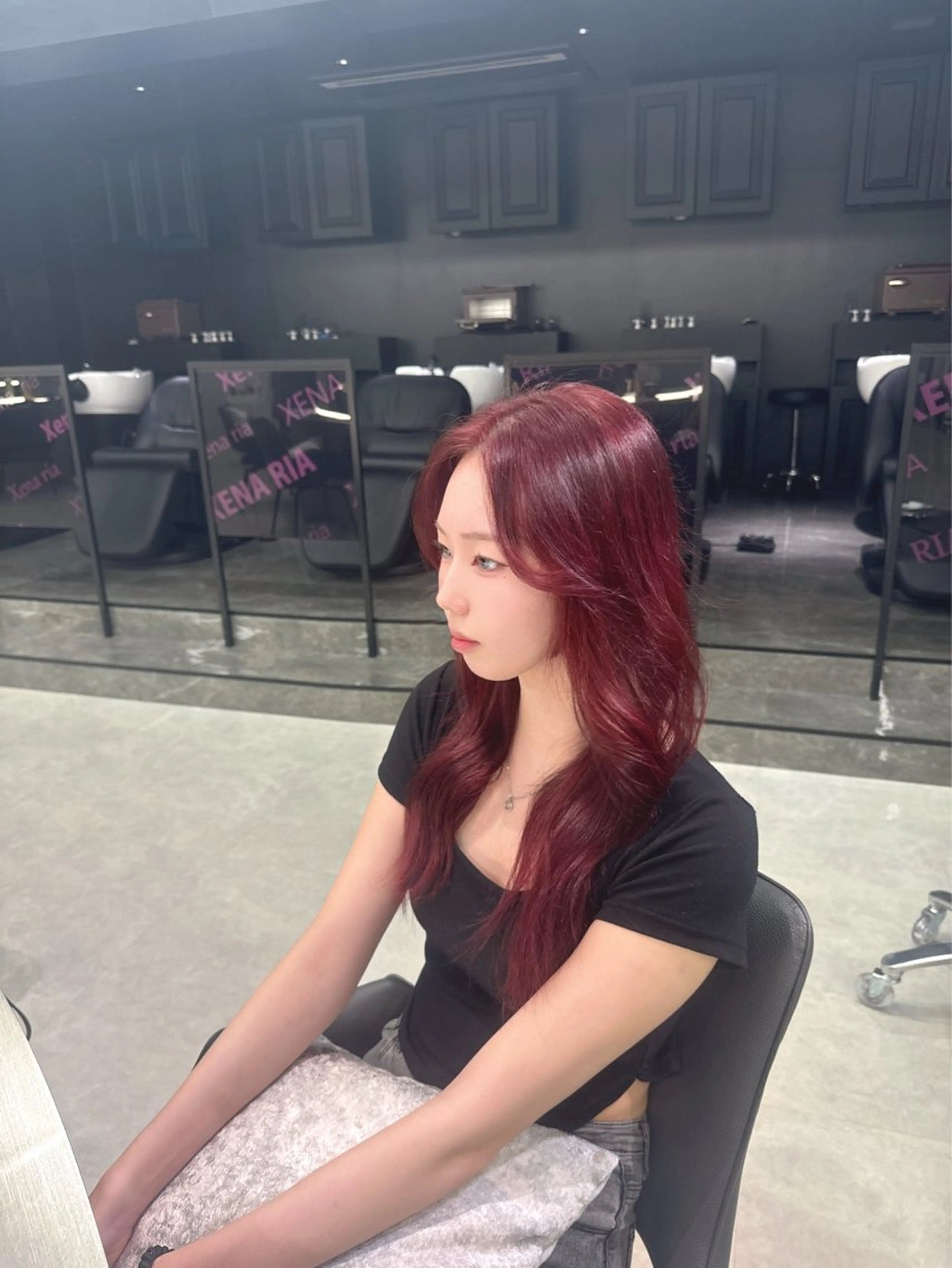 ロング カラー カット ヘアカラー ozaki renaのヘアスタイル