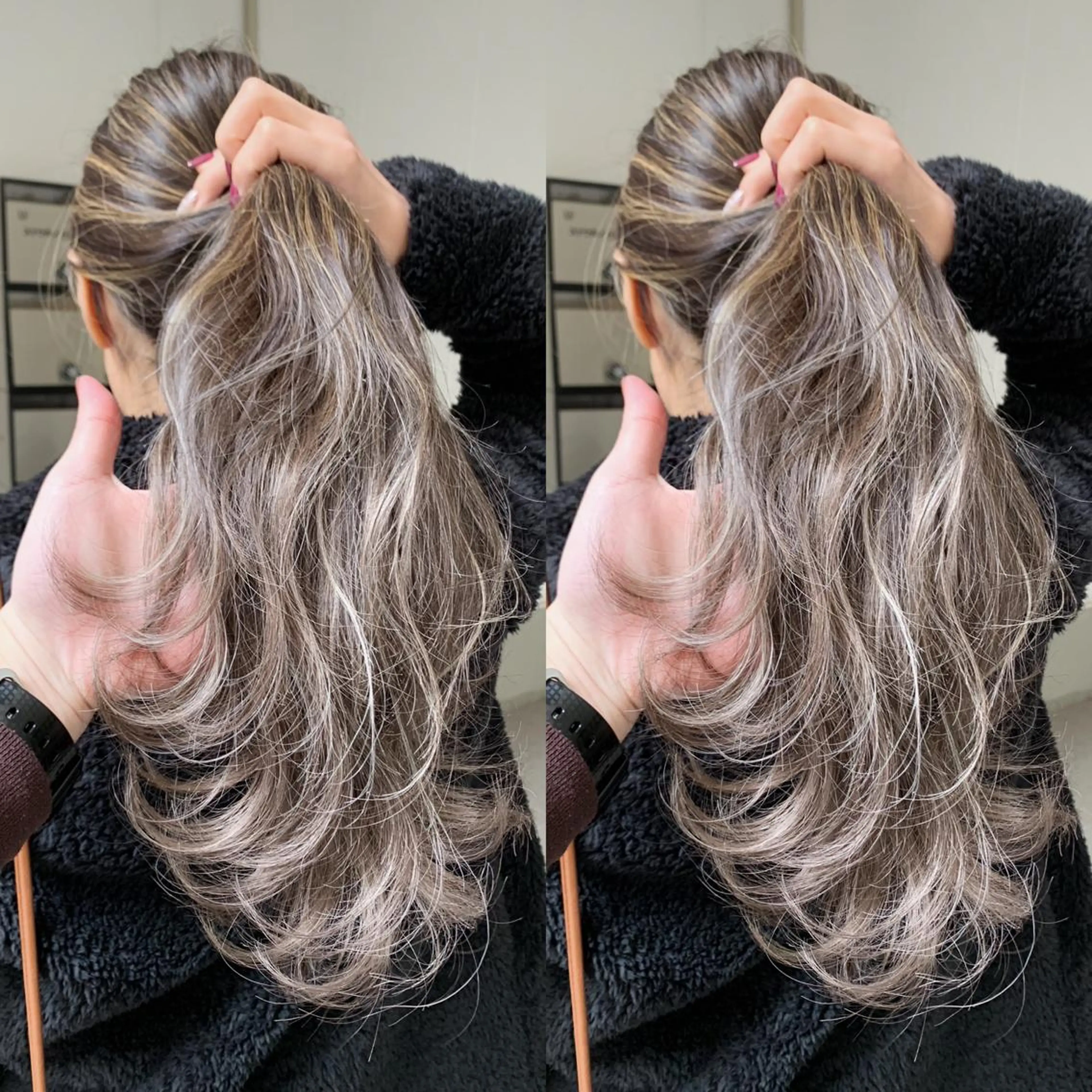 ロング カラー ヘアアレンジ ヘアカラー トリートメント BANK'S hair所属・💐ケラチン 髪質改善寺坂雄飛💐のヘアスタイル