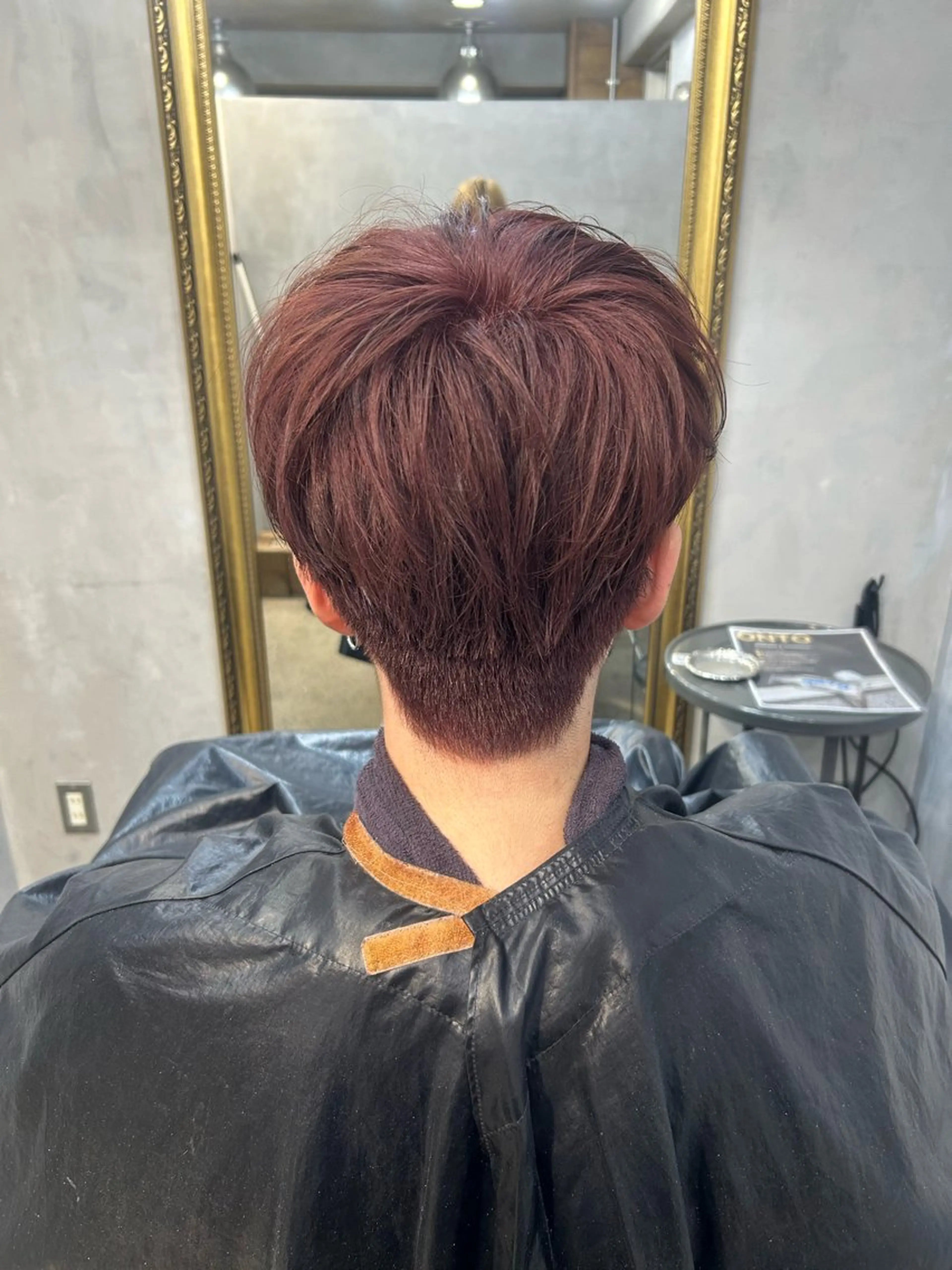 カラー メンズ メンズブリーチ ブリーチ レッドカラー ヘアカラー 🦋SATO🦋 / 似合わせカラー⟡.*のヘアスタイル