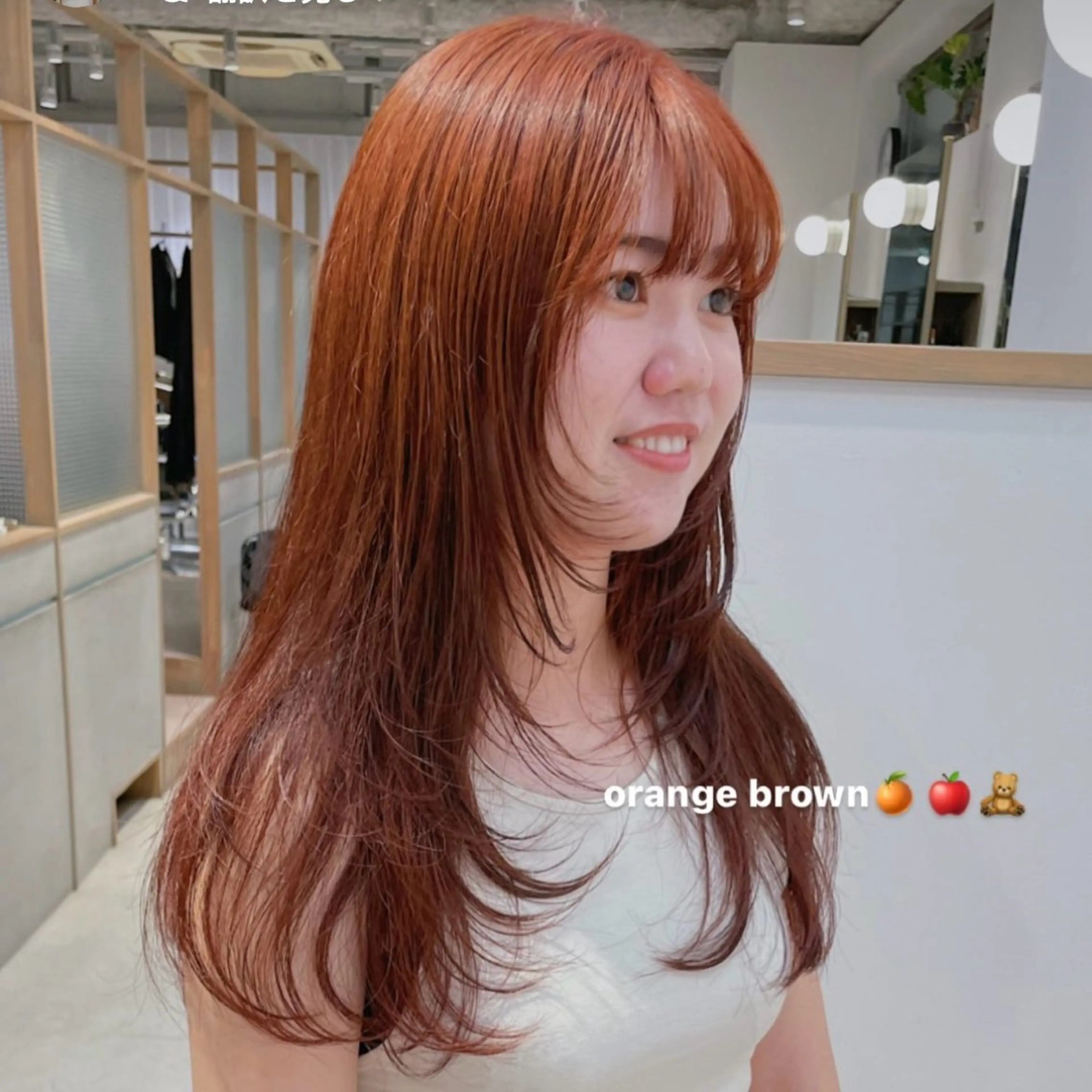 ブリーチなしダブルカラーの写真