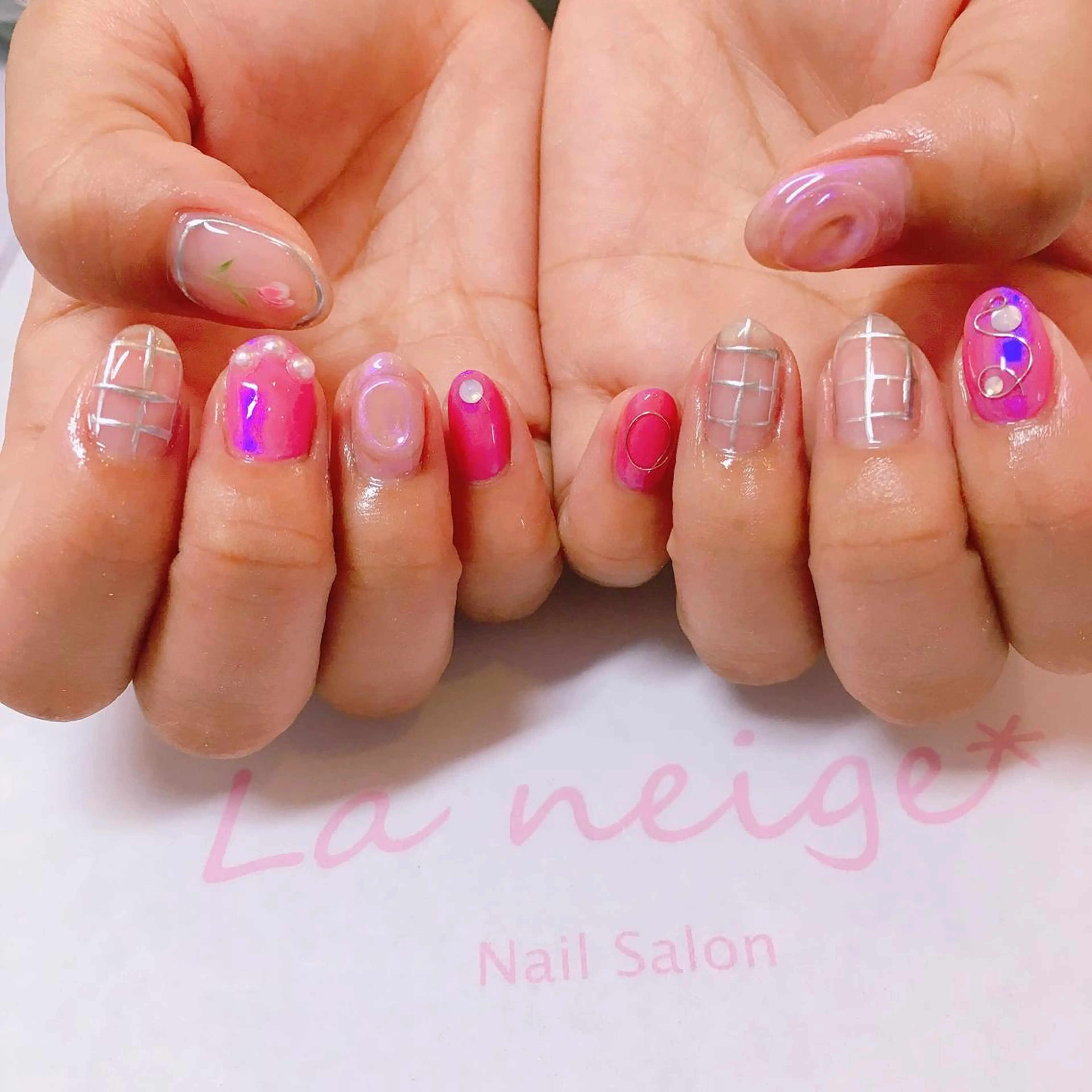 ネイル La neige* yuki 🥯🍑のネイルデザイン