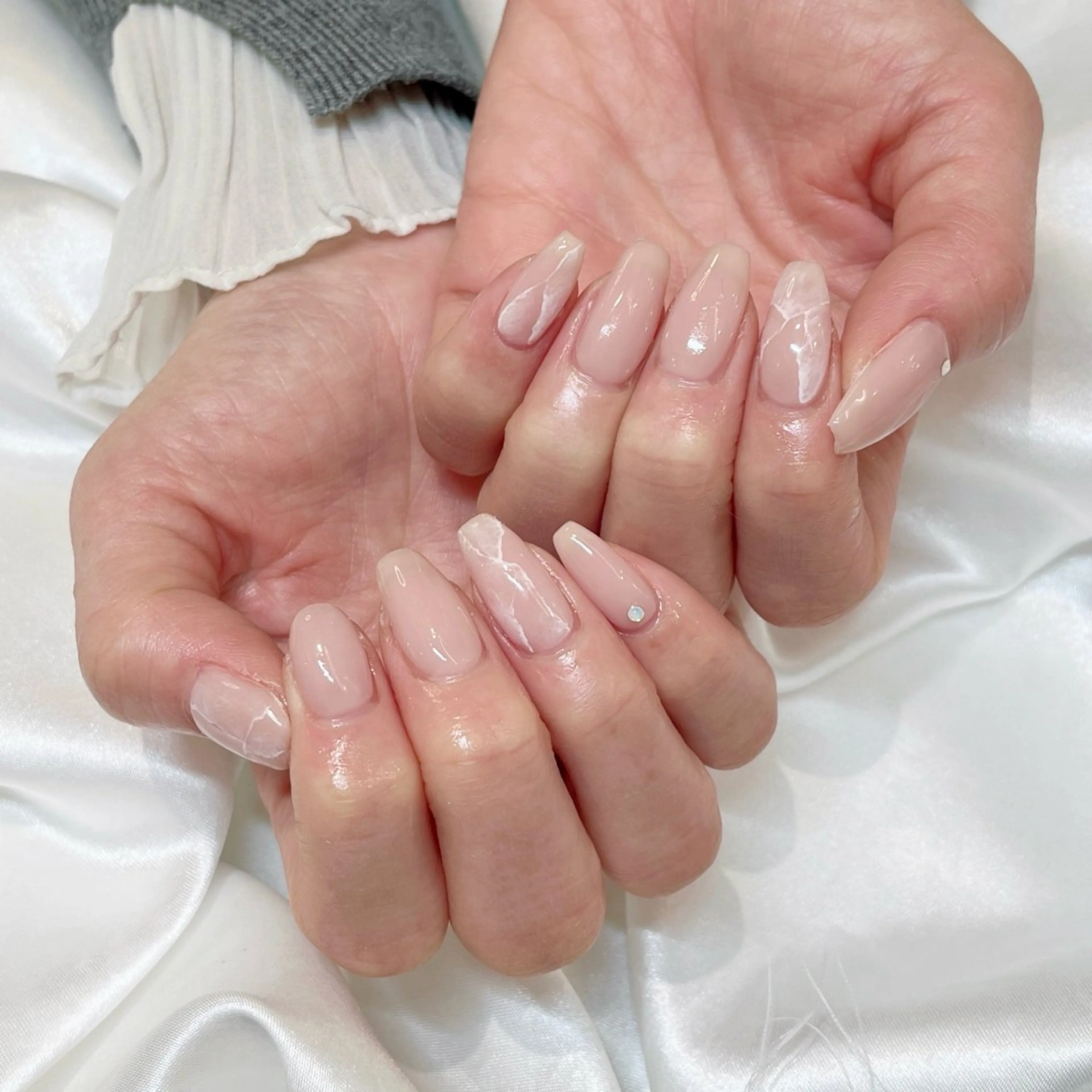 ネイル 大理石ネイル(マーブル) nail salon HERA所属・HERA 小橋川のネイルデザイン