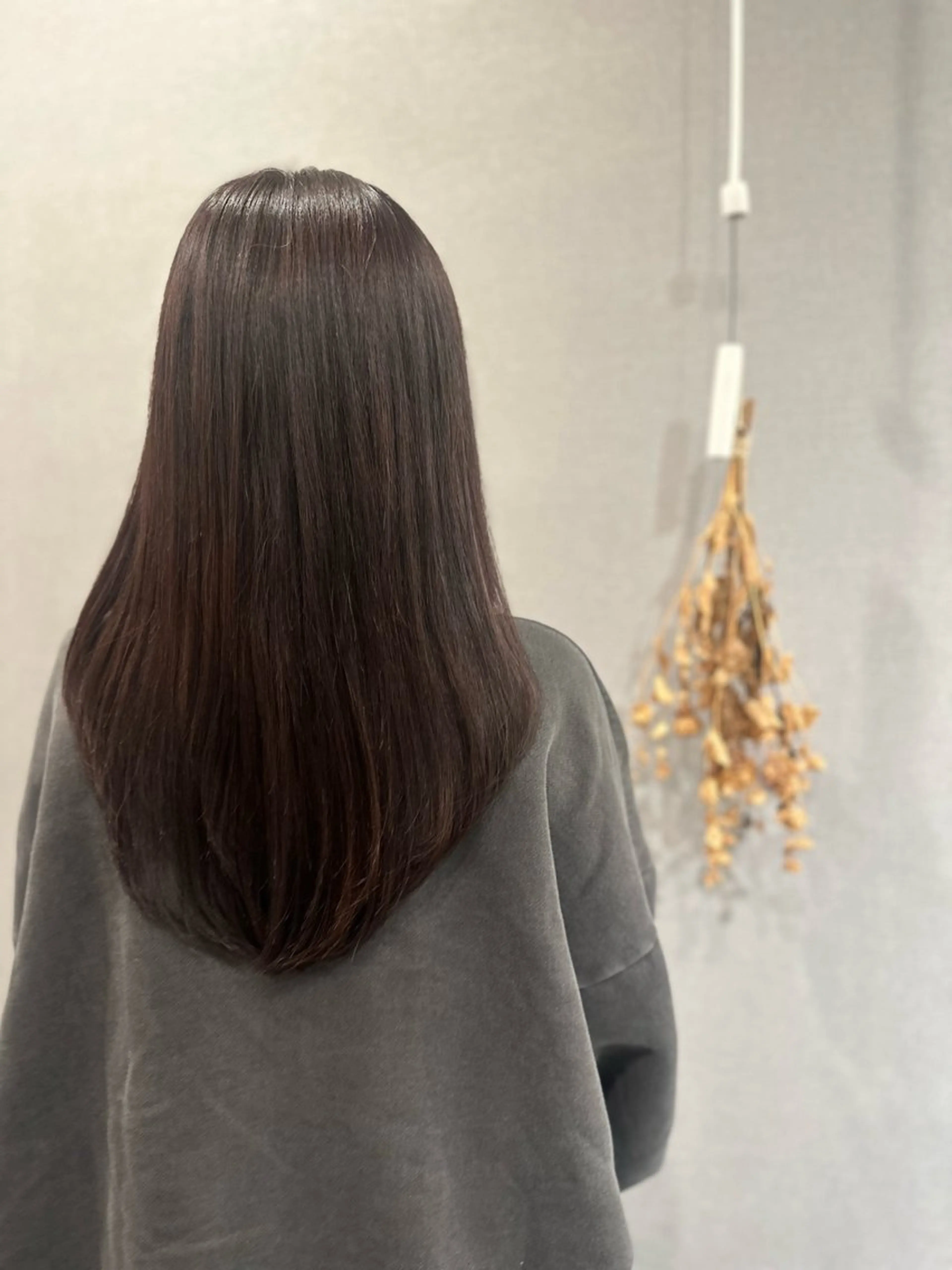 ロング カット 縮毛矯正 K Harukaのヘアスタイル