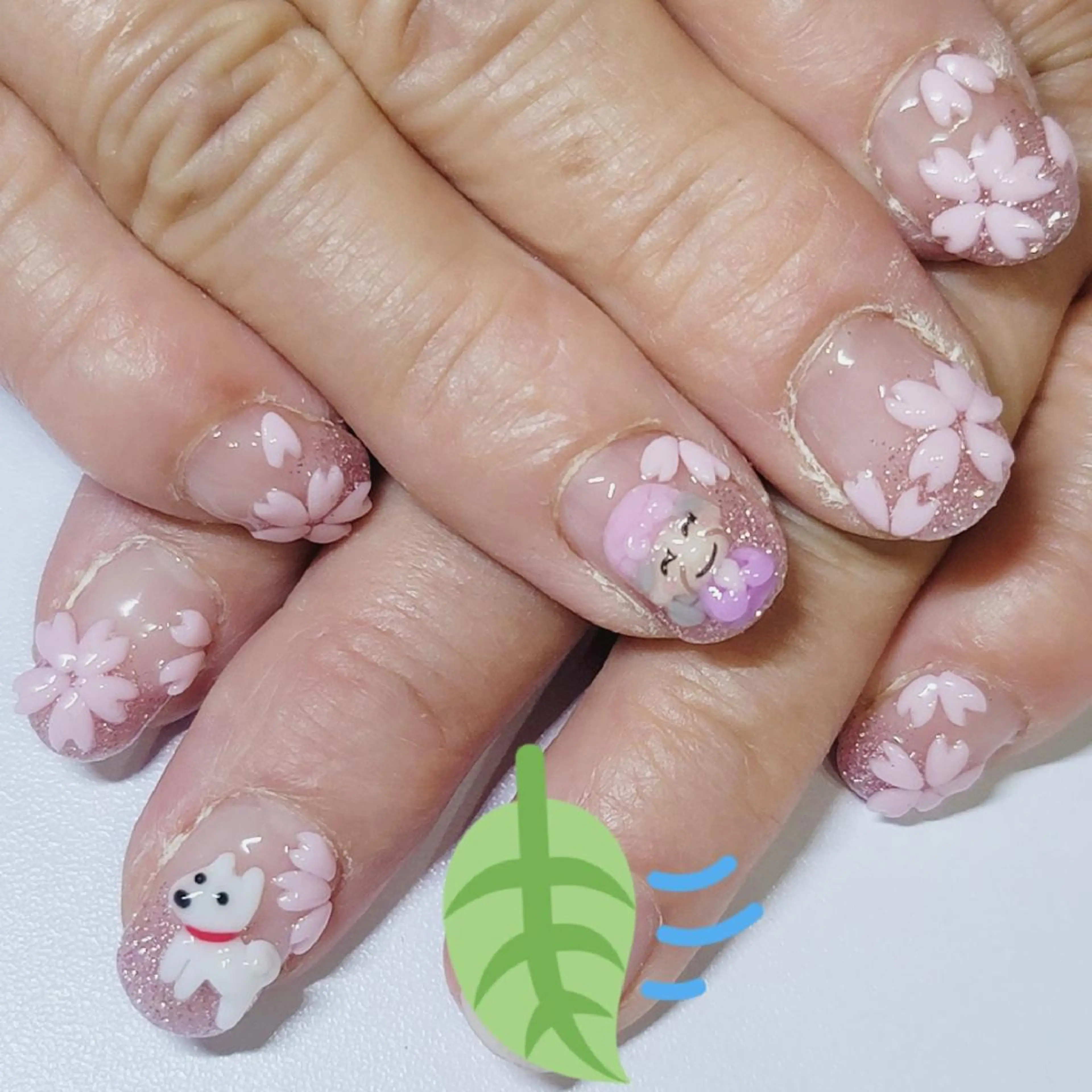 ネイル アートネイル 桜ネイル ワンカラーネイル ピンク ハンドネイル よしだ ひろきのネイルデザイン