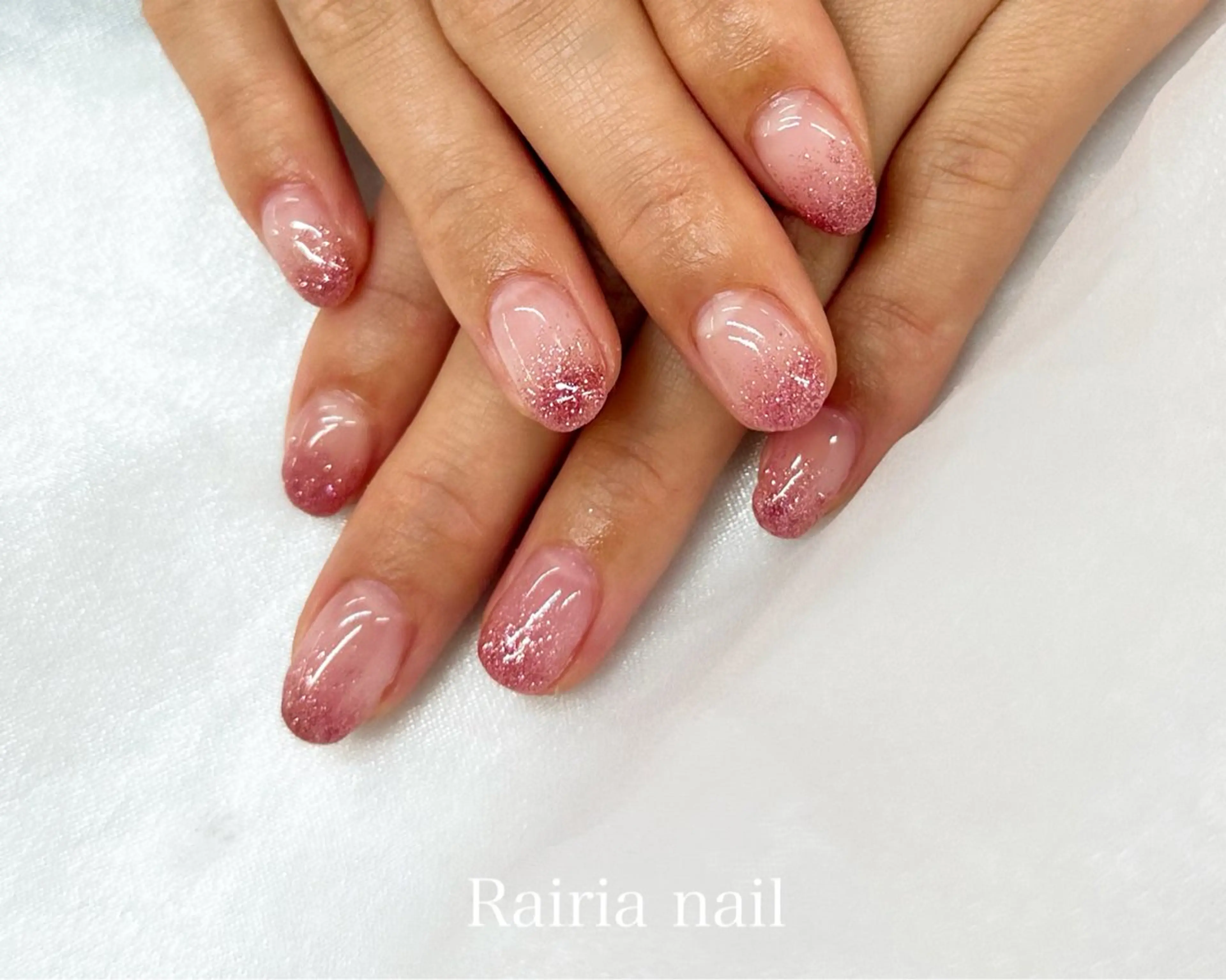 ネイル ラメ(グリッター) ラメグラデーション ハンドネイル Rairianail 川越店 山口のネイルデザイン