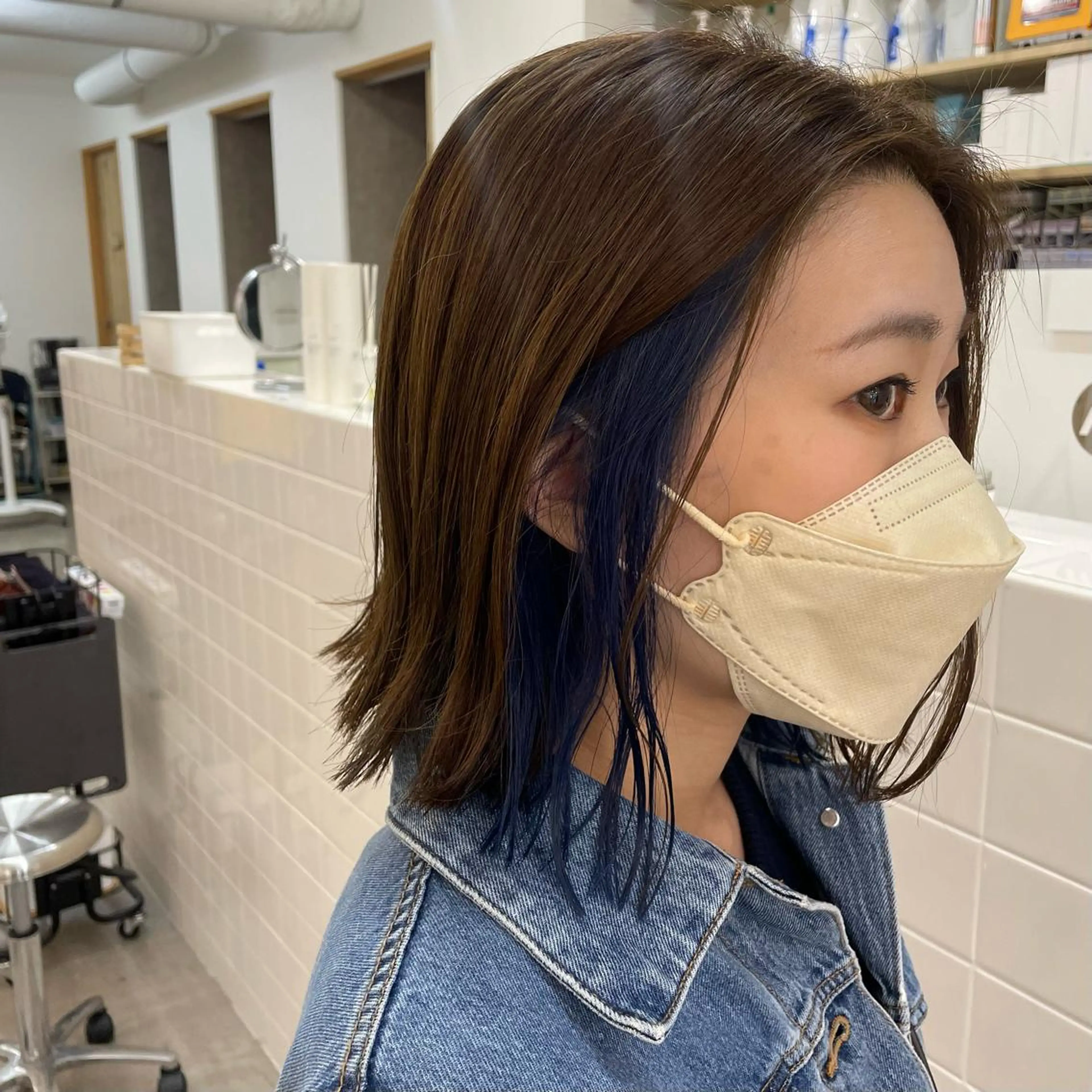 ミディアム カット ヘアカラー トリートメント SUNC🍀大熊 花奈絵🍀のヘアスタイル