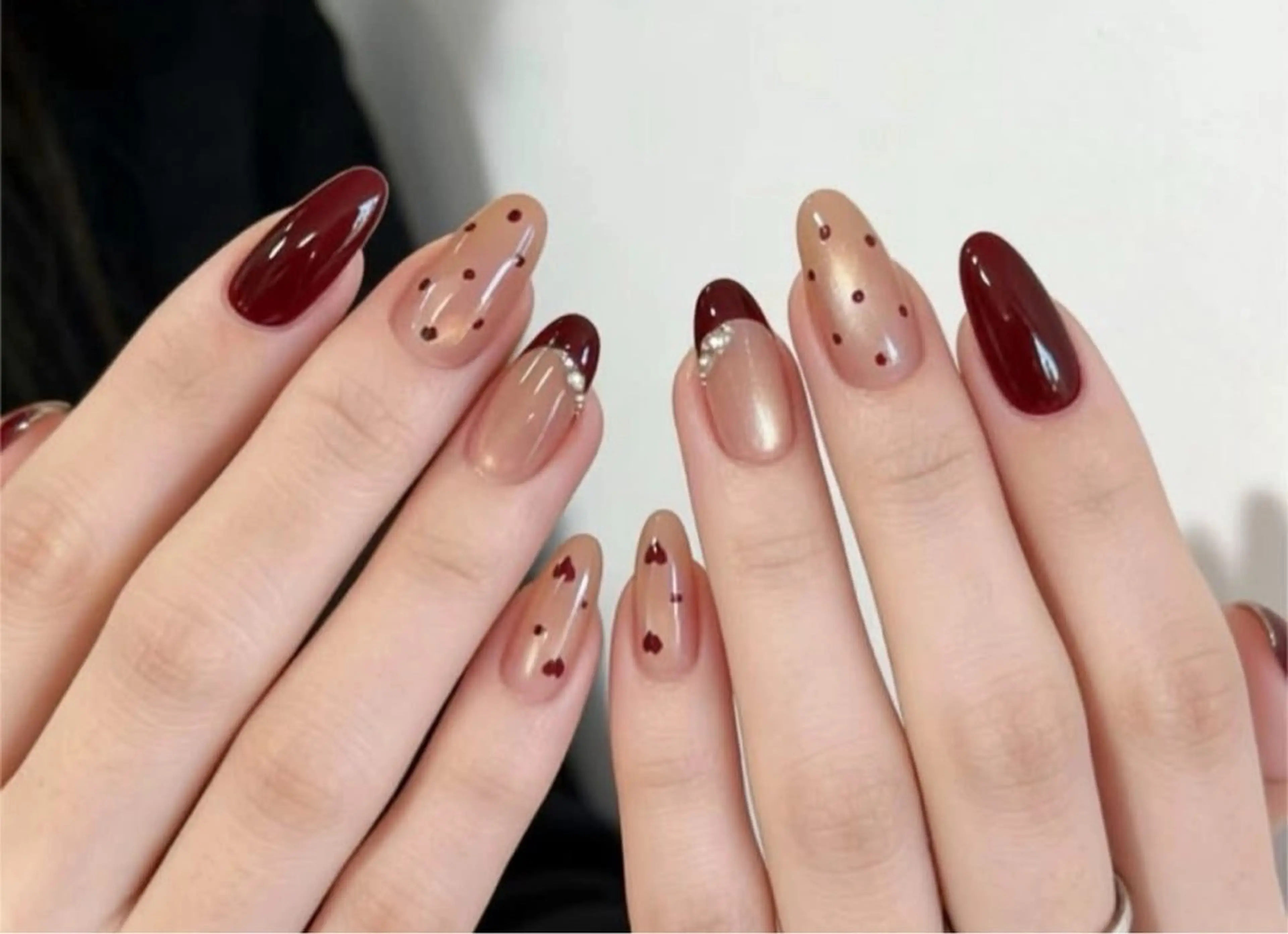 ネイル ハンドネイル 🎀PG🩵 ネイルサロンのネイルデザイン