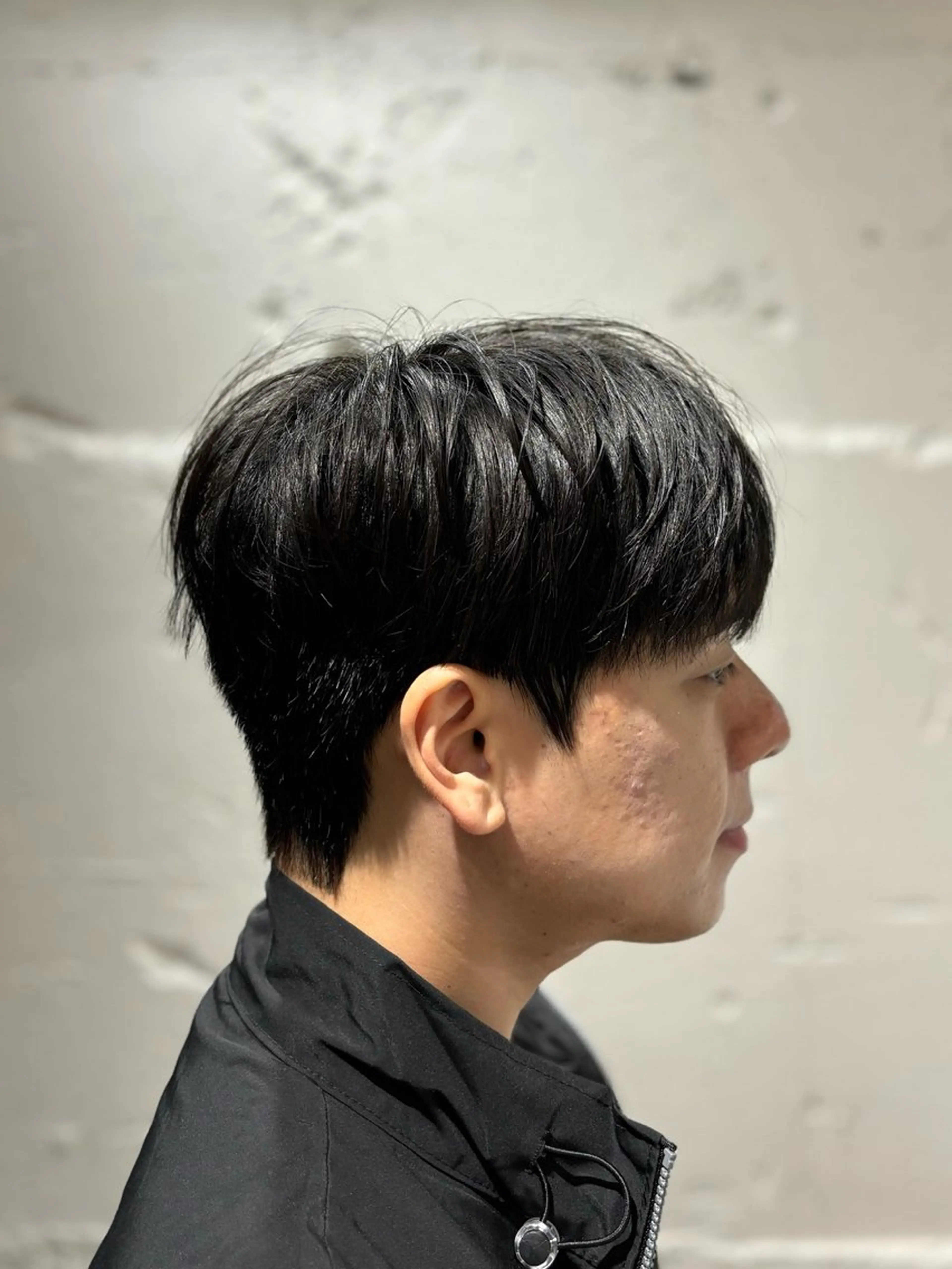 ショート パーマ メンズ カット パーマ 韓国メンズヘア/ ダウンパーマ/歩夢のヘアスタイル
