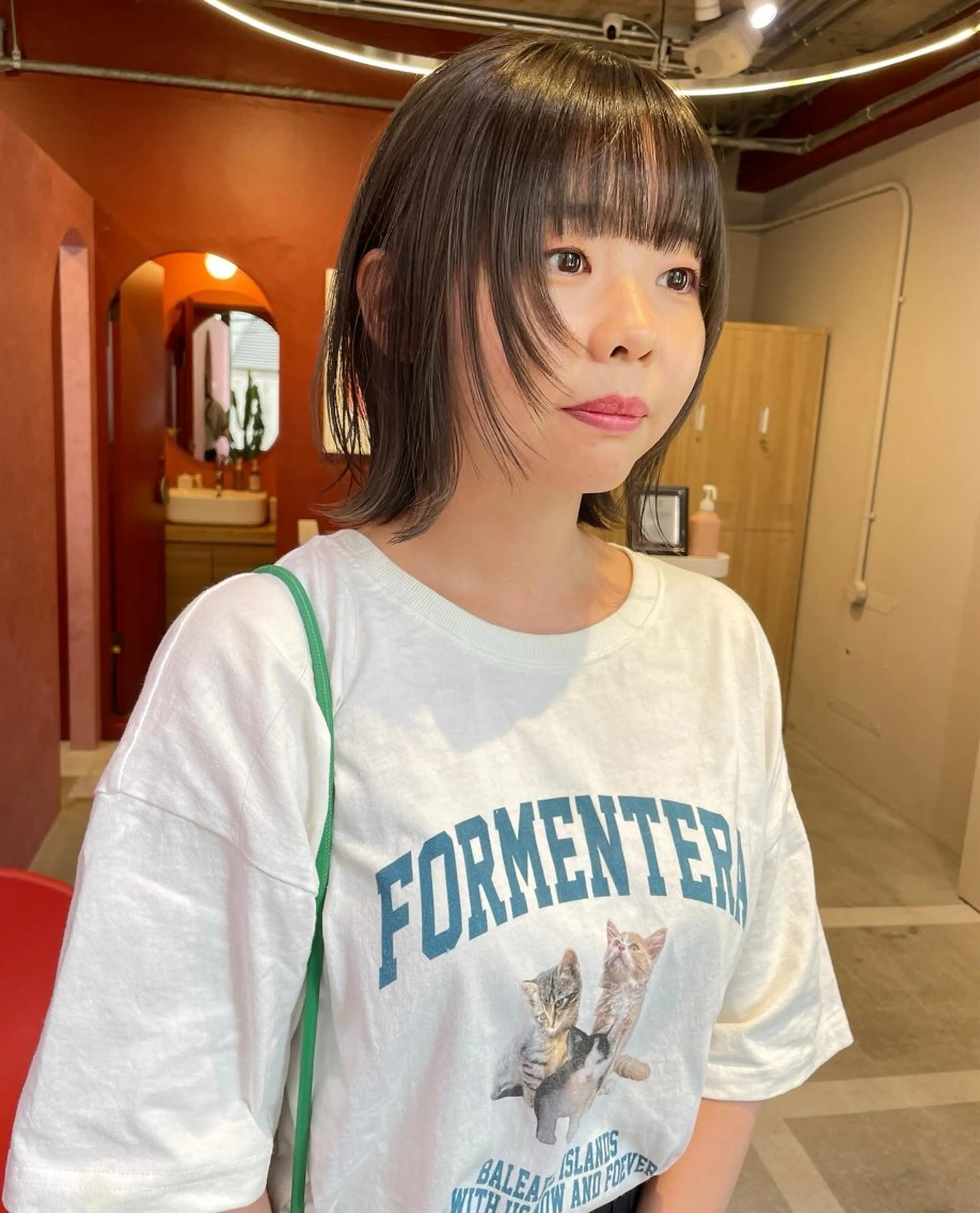 ミディアム 縮毛矯正 🤍LOREN エリコ🌈のヘアスタイル