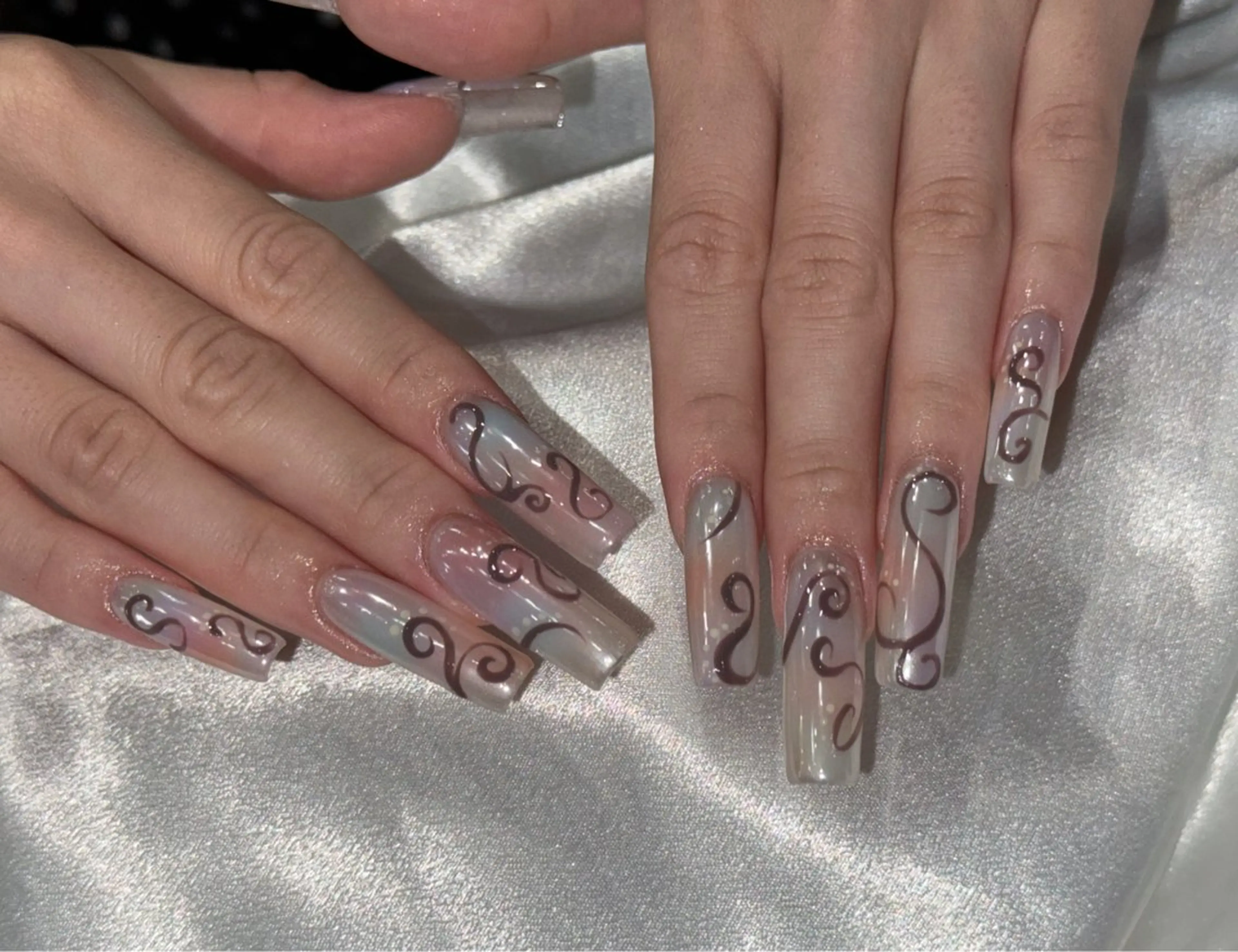 ネイル 桜ネイル フラワーネイル ニュアンスネイル オフィスネイル パステルネイル ハンドネイル MILO 168 池袋のネイルデザイン