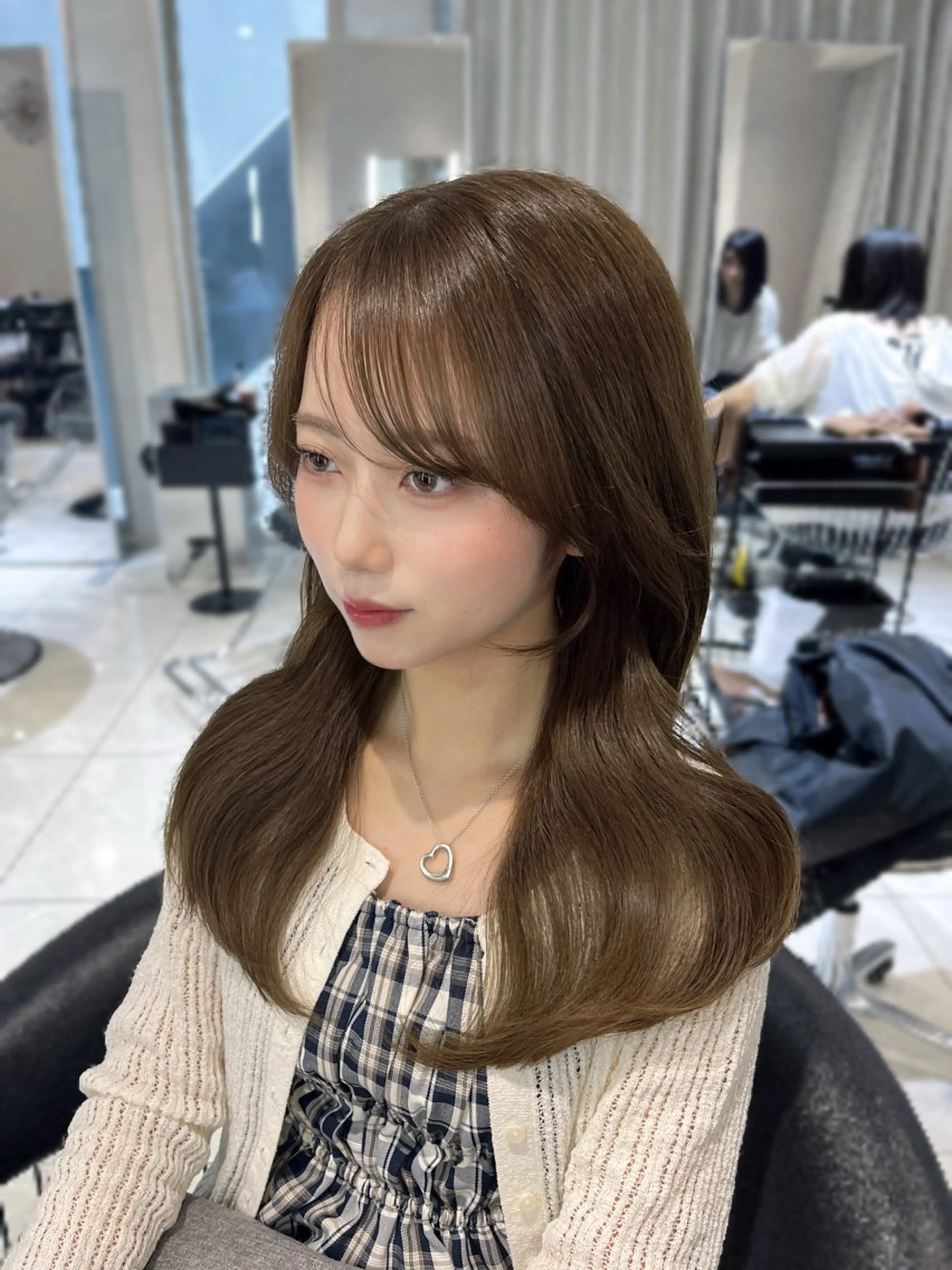 ロング カラー カット ヘアカラー トリートメント 韓国レイヤー×モテ髪 /MITSUKI🤍のヘアスタイル