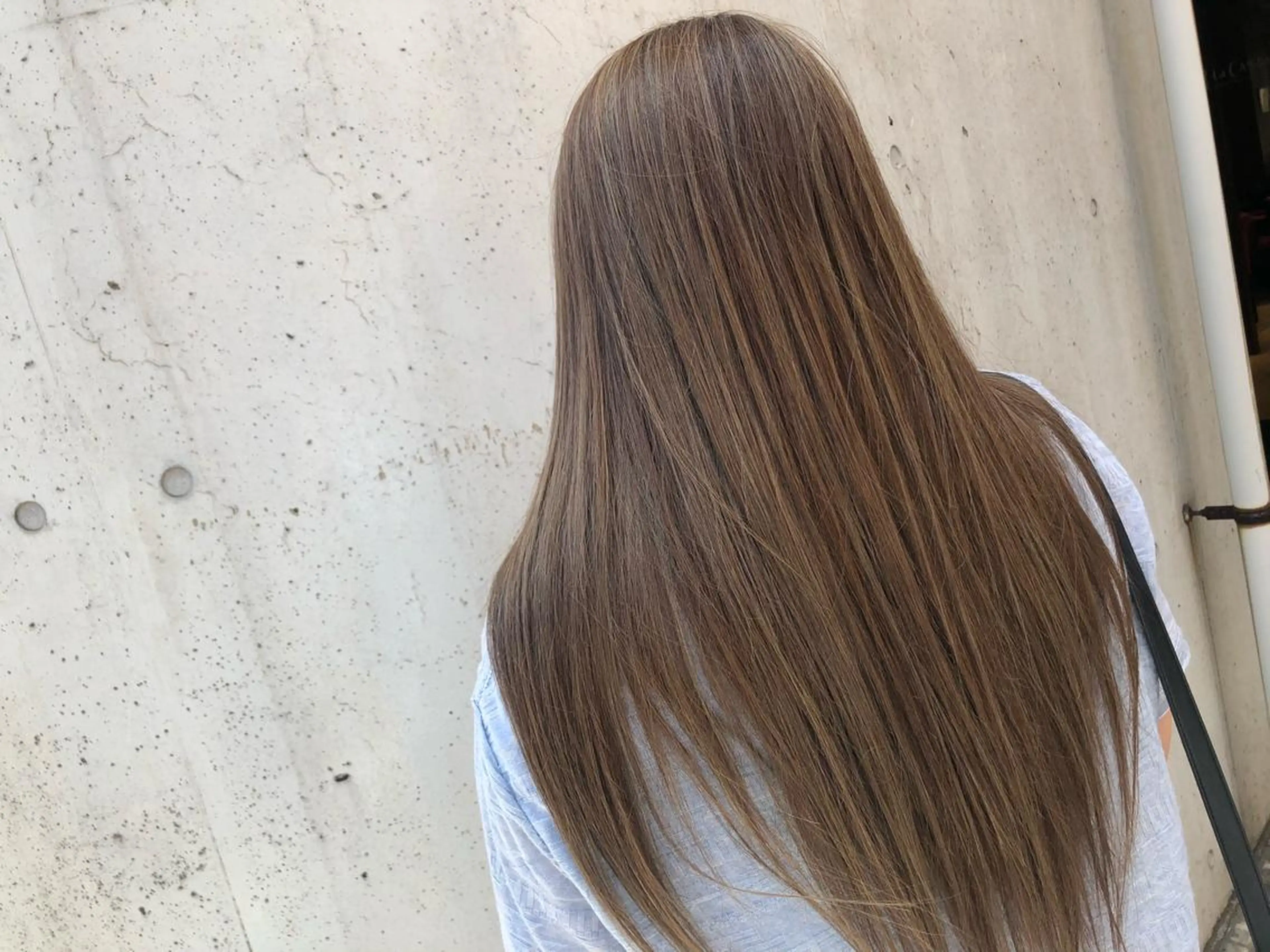 ロング カラー グレージュ ハイライトカラー ハイライト La CASTA  hair stylist club所属・大橋 祐介のヘアスタイル