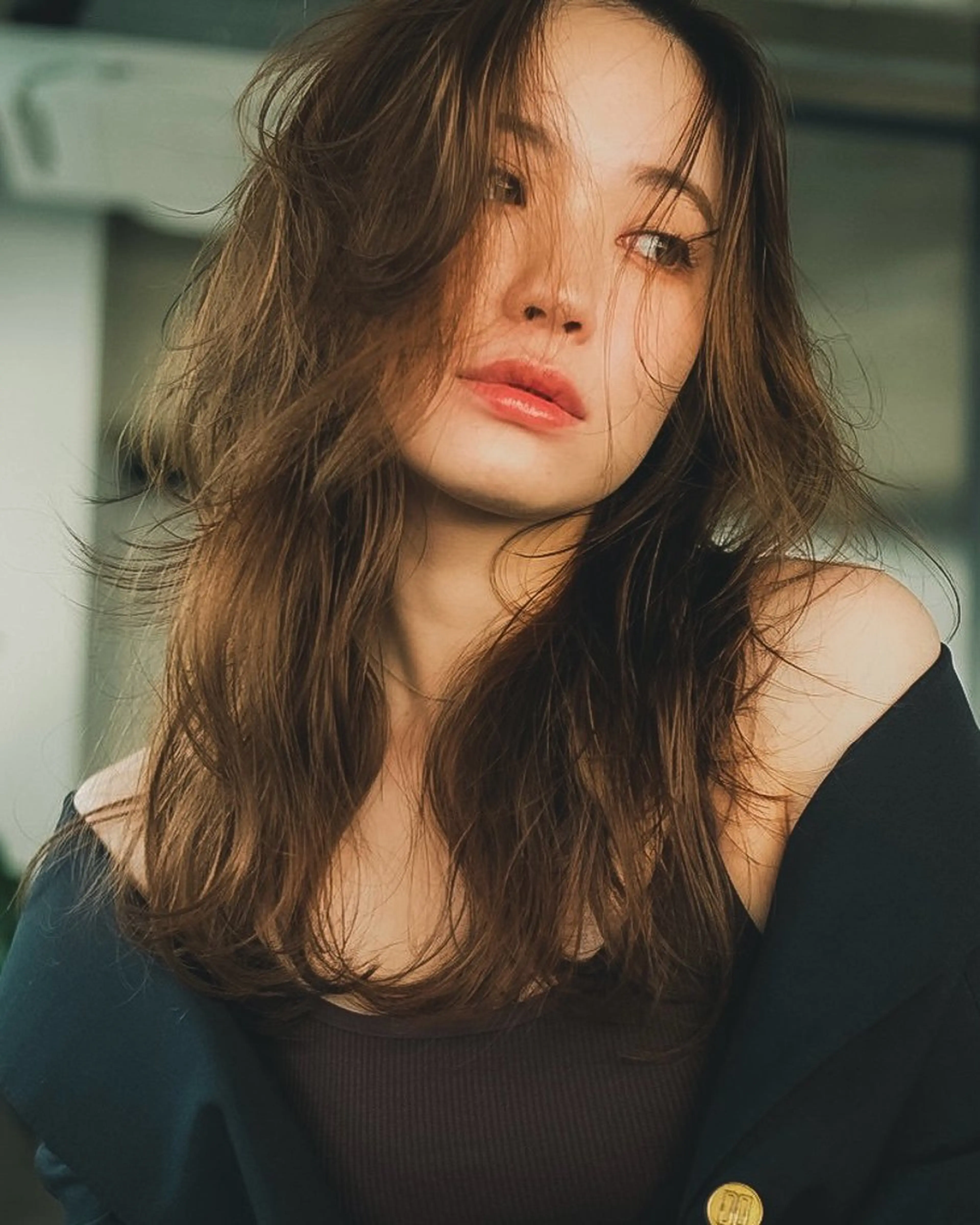 ミディアム レイヤーカット 瀬原 千夏のヘアスタイル