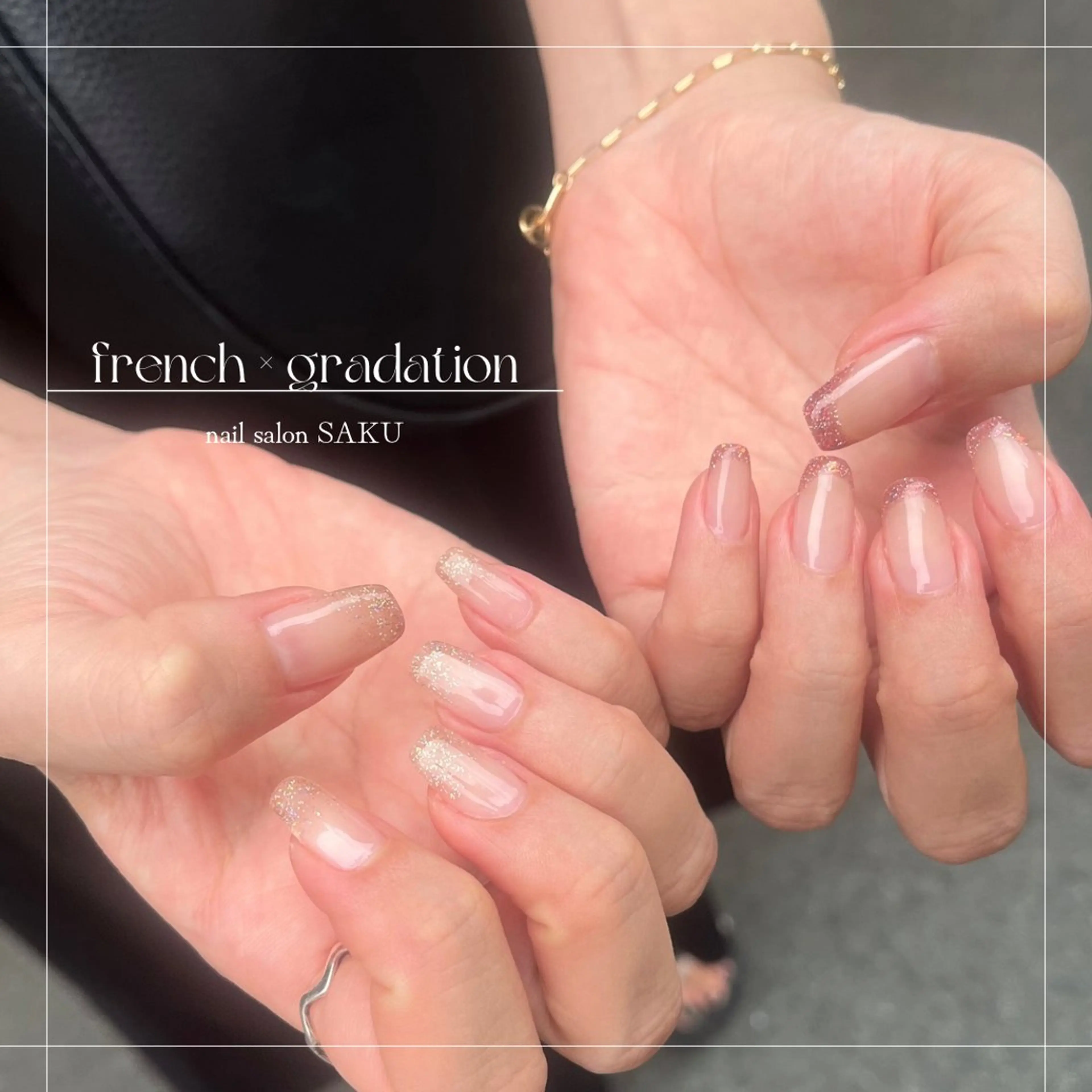 ネイル ニュアンスネイル シンプルネイル ハンドネイル SAKU  nail[サクネイル]所属・SAKU nail 作島茜のネイルデザイン