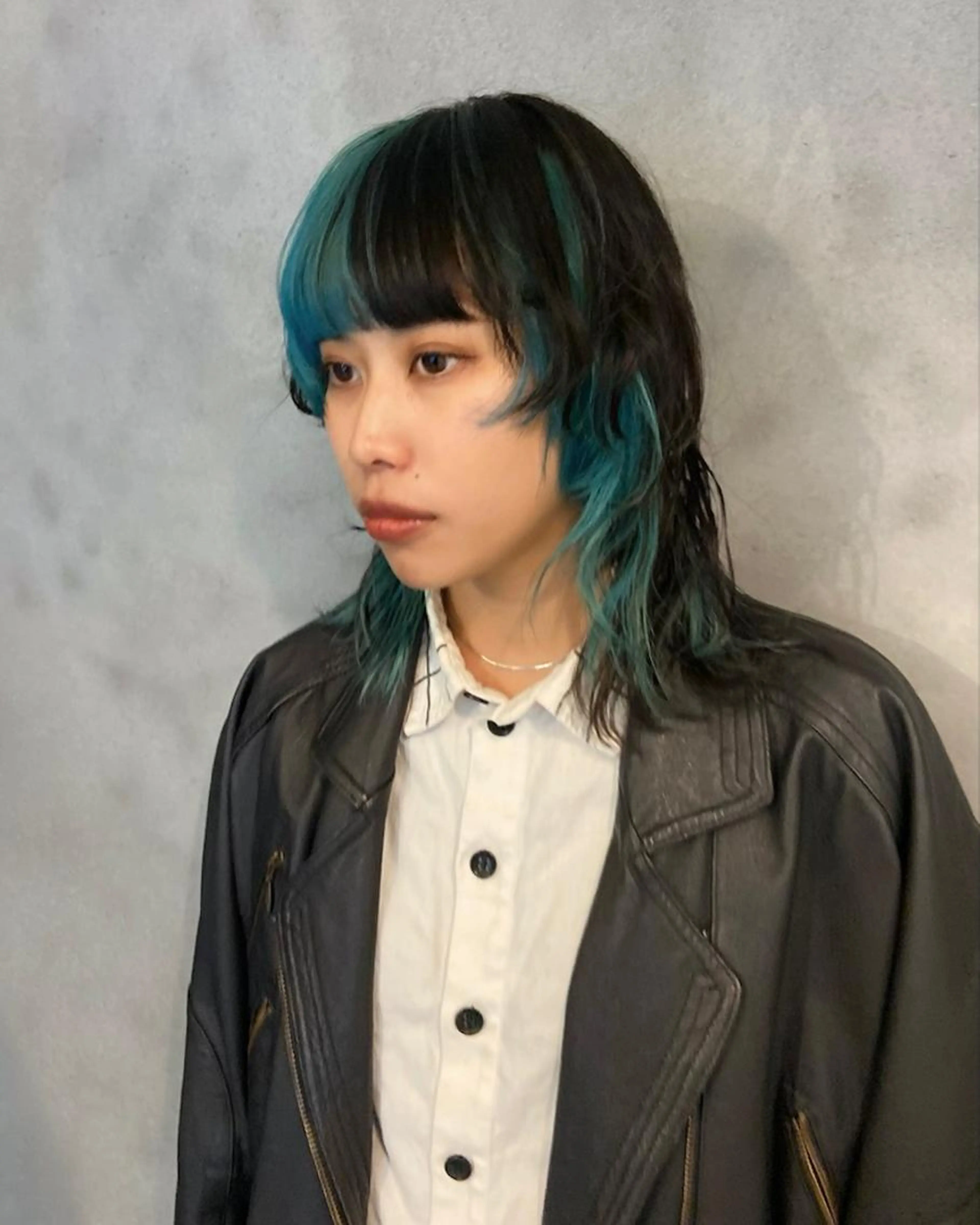 cut + care point bleach + color + treatmentの写真