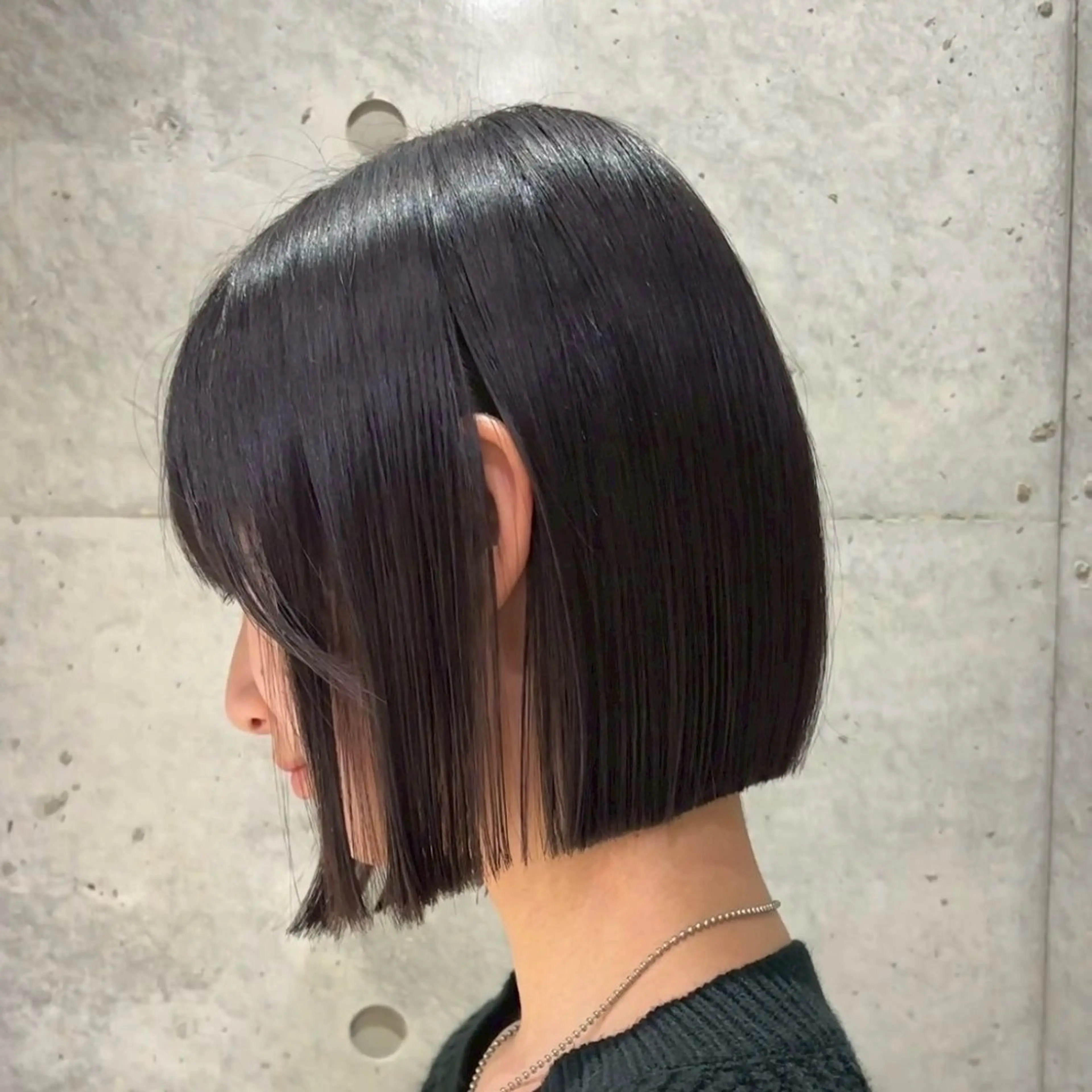 ミディアム カラー 切りっぱなしボブ ボブレイヤー アッシュ アッシュブラウン ベージュカラー ボブ/髪質改善 jionのヘアスタイル