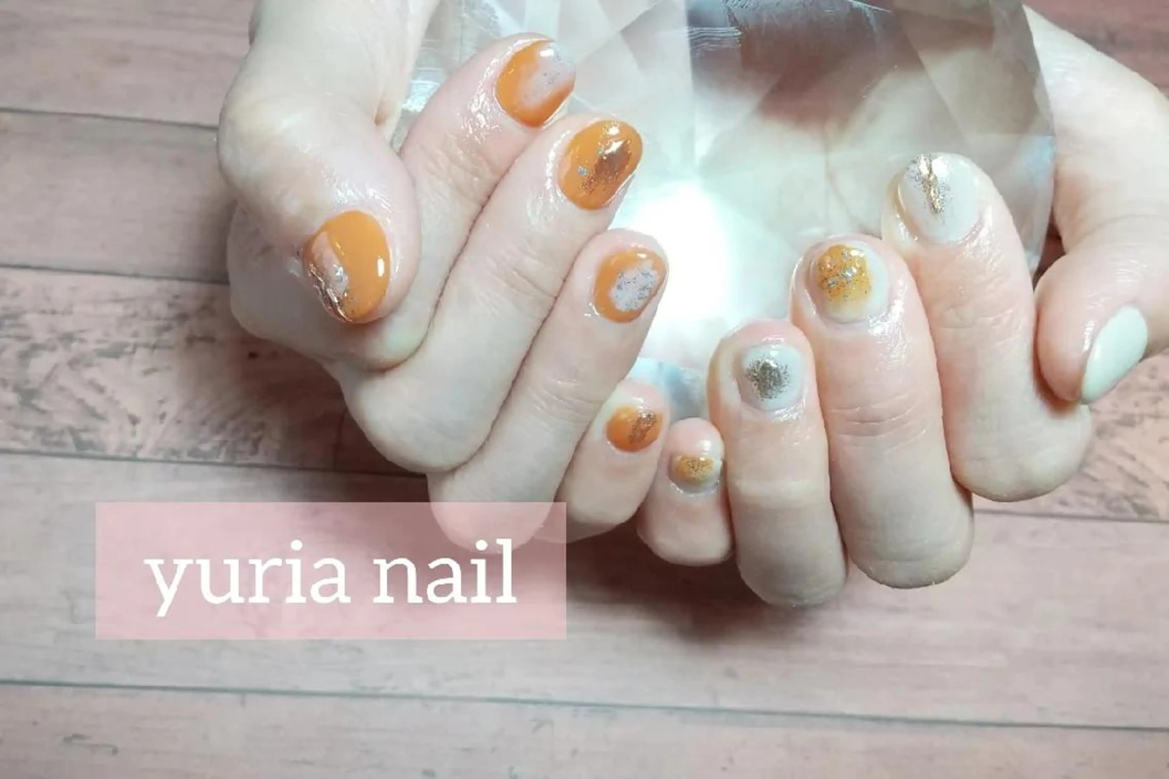 ネイル ジェルネイル ニュアンスネイル ワンカラーネイル ハンドネイル 小林 ゆりあのネイルデザイン