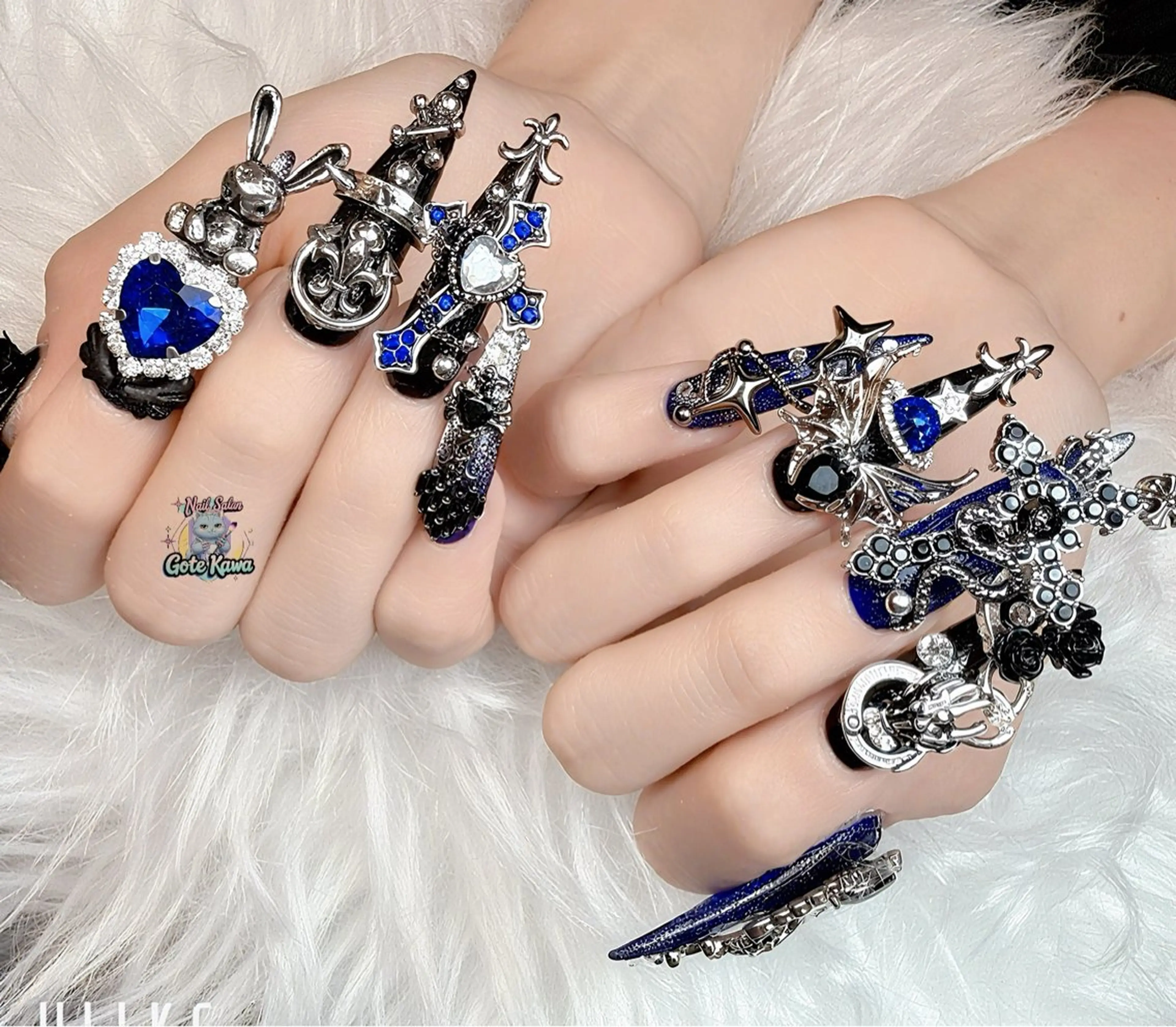 ネイル アートネイル オーロラネイル ボルドー チークネイル フレンチネイル ハンドネイル ハンドケア GOTE KAWA Nail Salon(ゴテかわ)所属・Gote Kawa nail salonのネイルデザイン