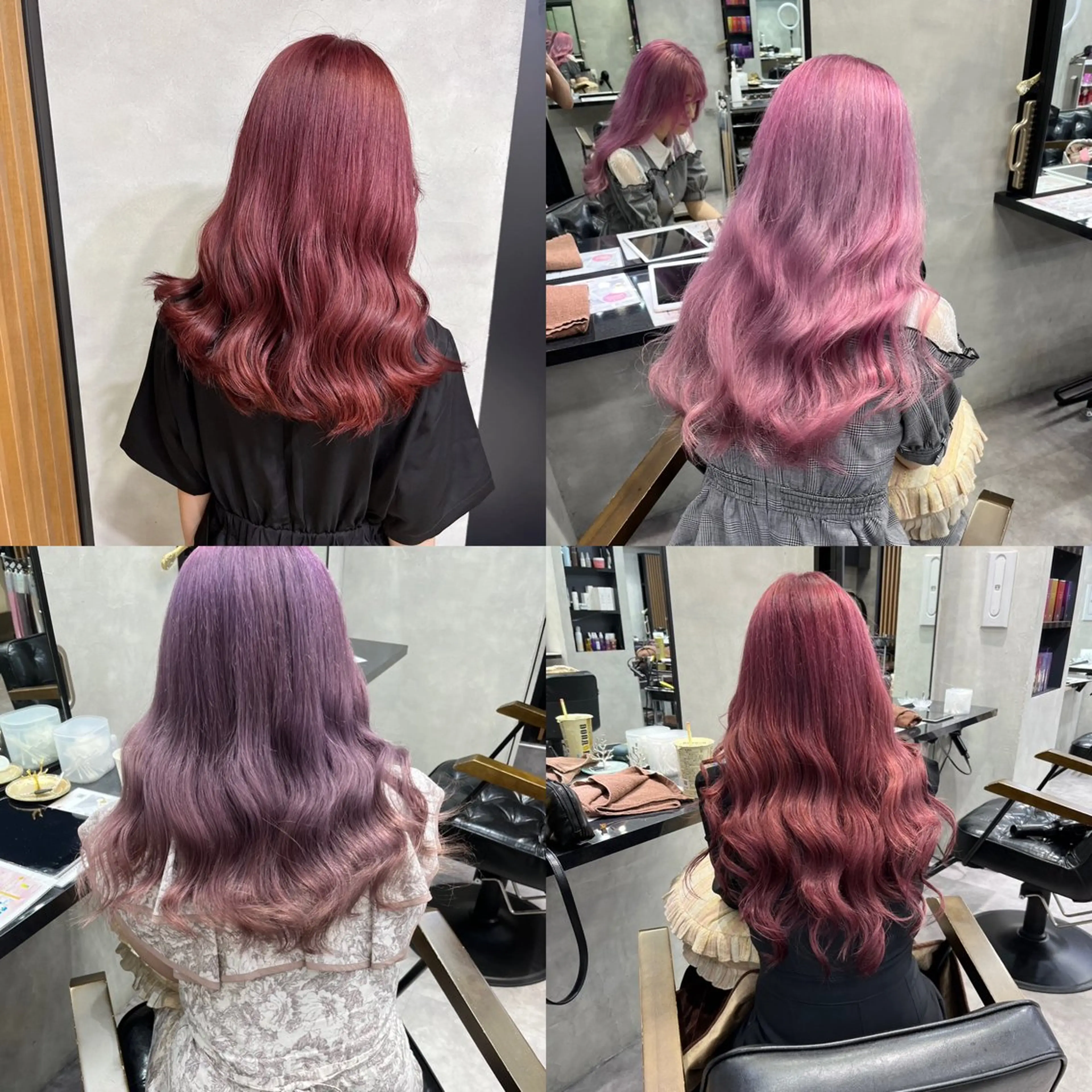 セミロング ピンクラベンダー 濱川響太レディース カットモデルのヘアスタイル