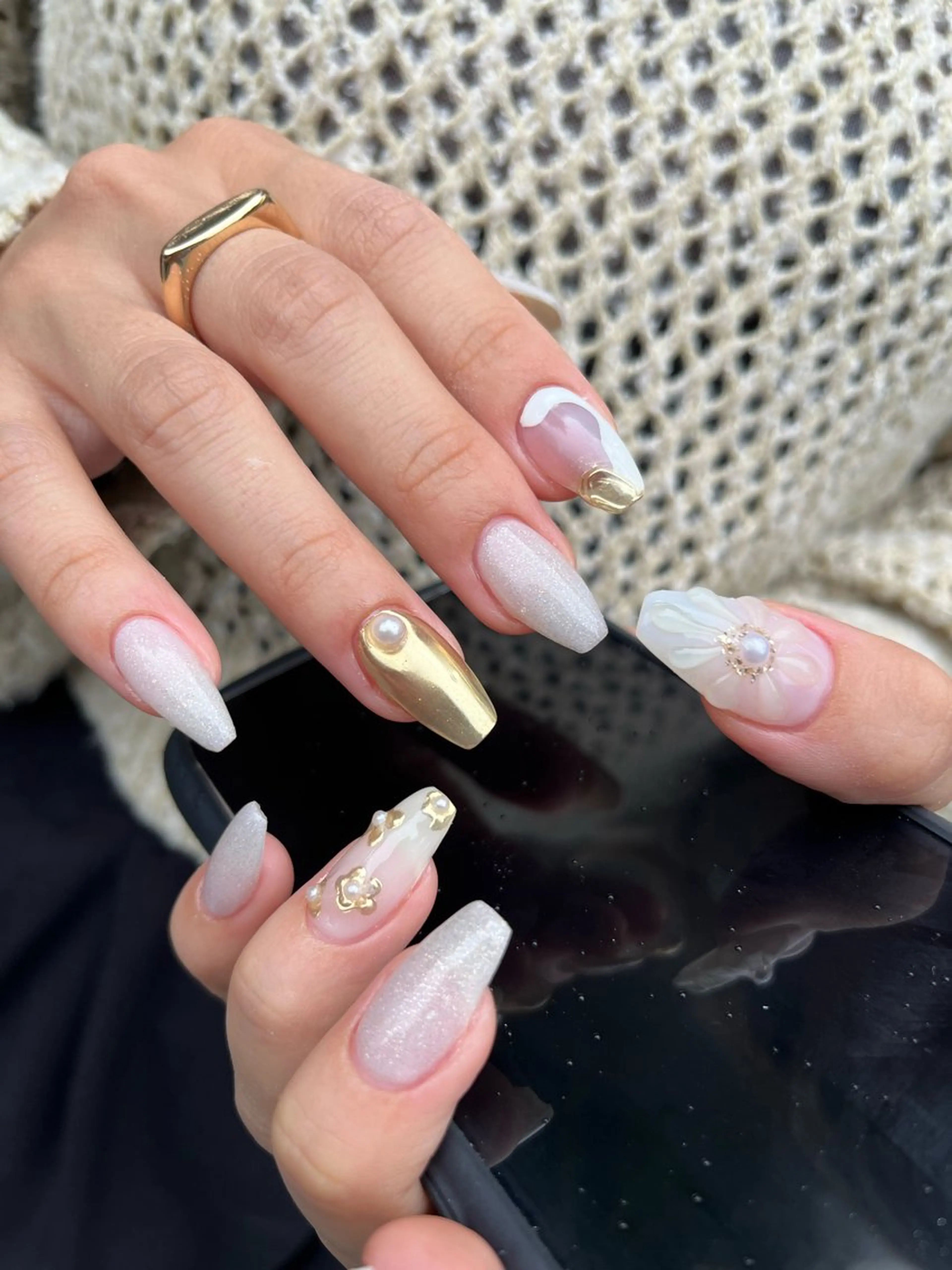 ネイル ハンドネイル ハンドケア 🎀NAIL🎀 AI🪄︎︎◝✩のネイルデザイン
