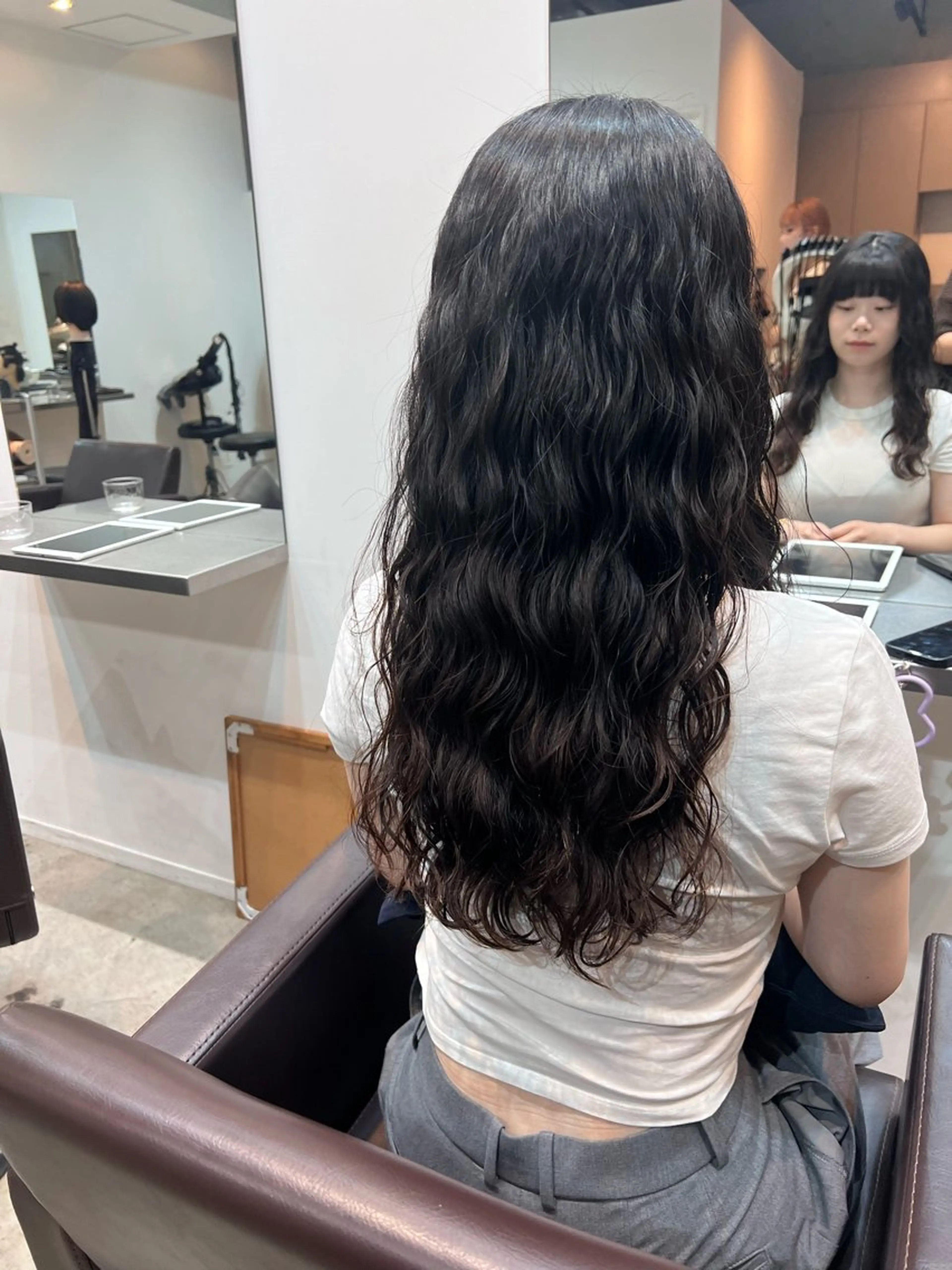 ロング カット ヘアカラー トリートメント デジタルパーマ/ ウェーブパーマ/神野のヘアスタイル