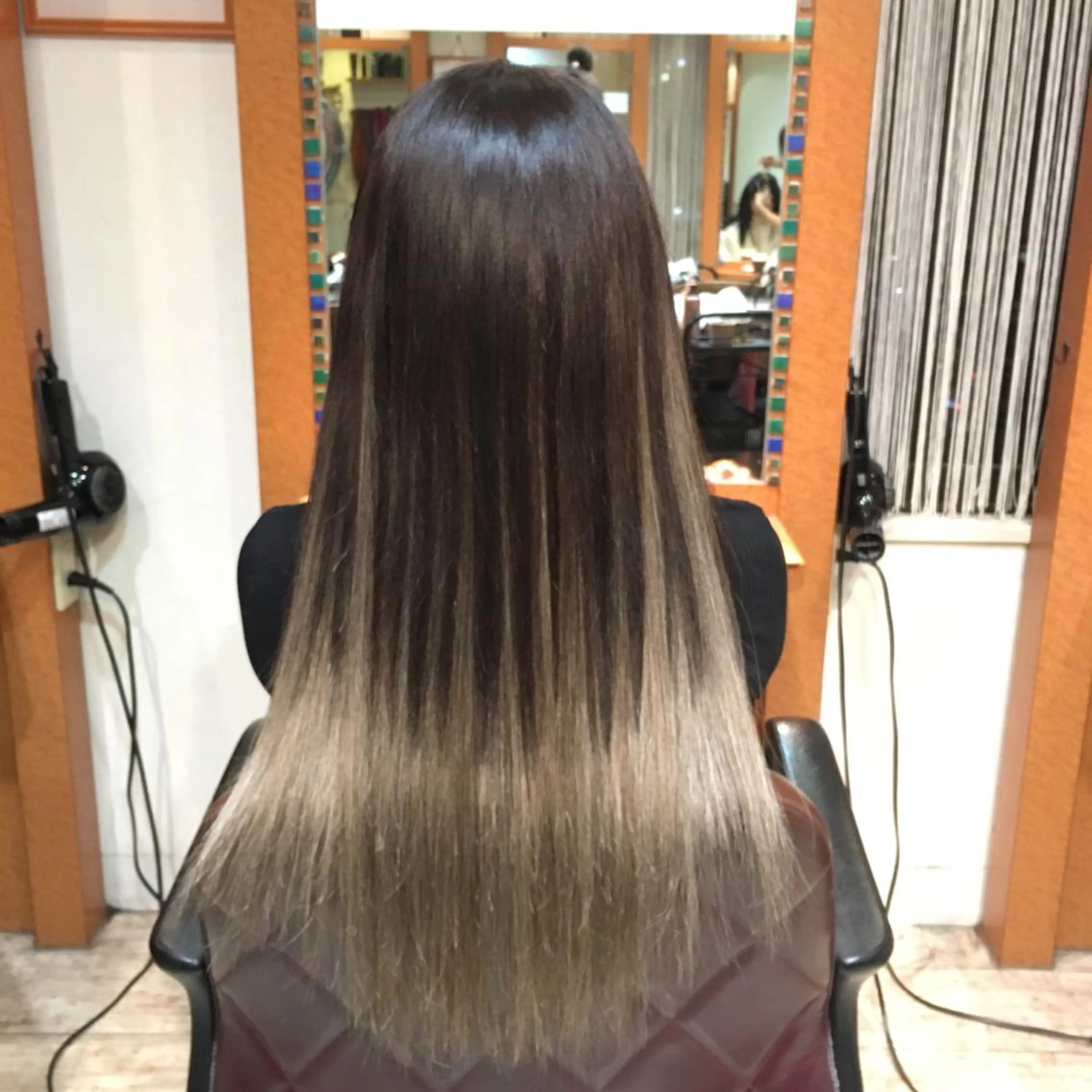 ロング カラー 編み込みエクステ グラデーションカラー エクステ リピート指名no.1 /ruiのヘアスタイル