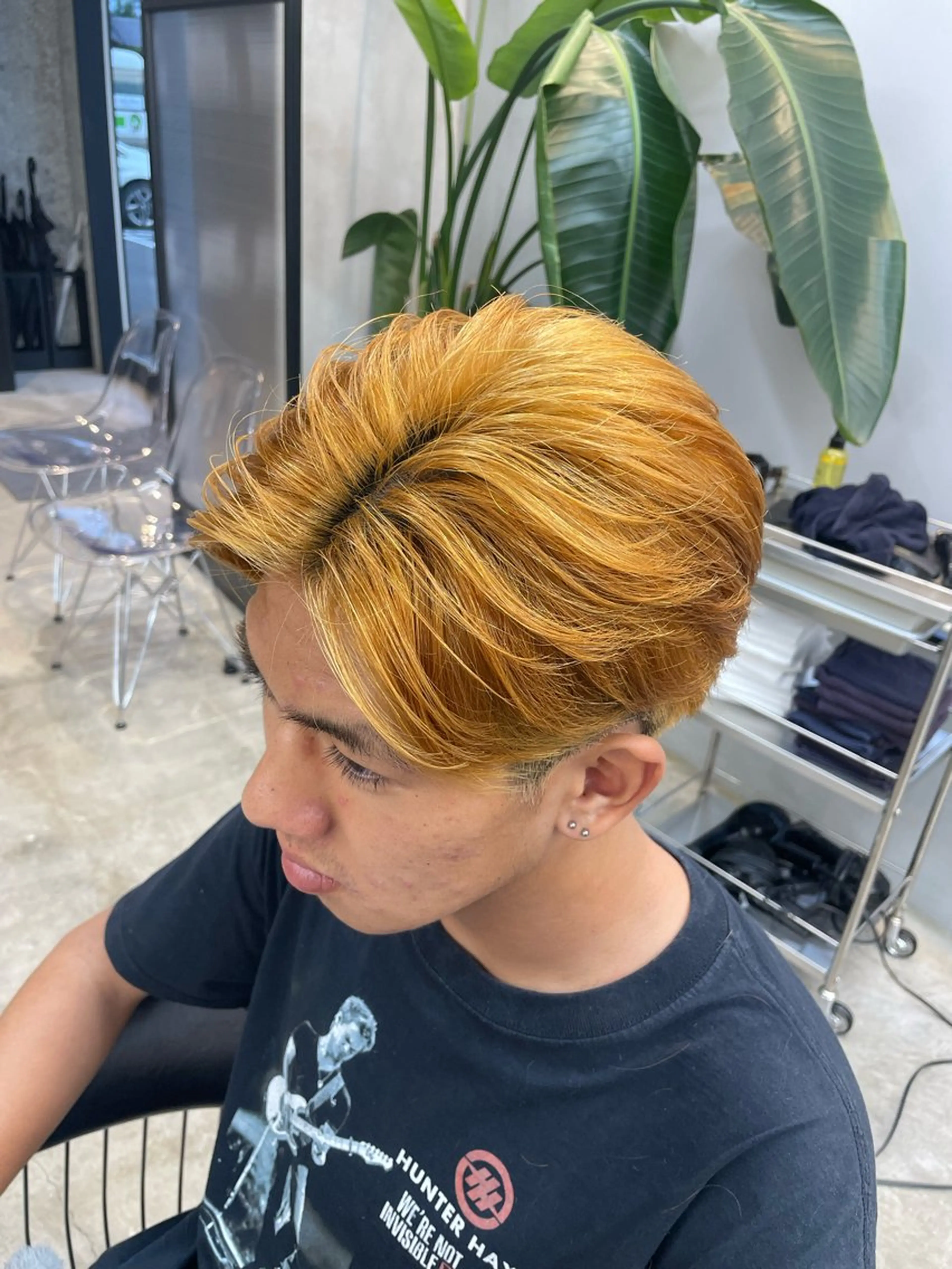 メンズ センターパート ヘアカラー トリートメント メンズ指名多数 ✂︎松本明日翔のヘアスタイル