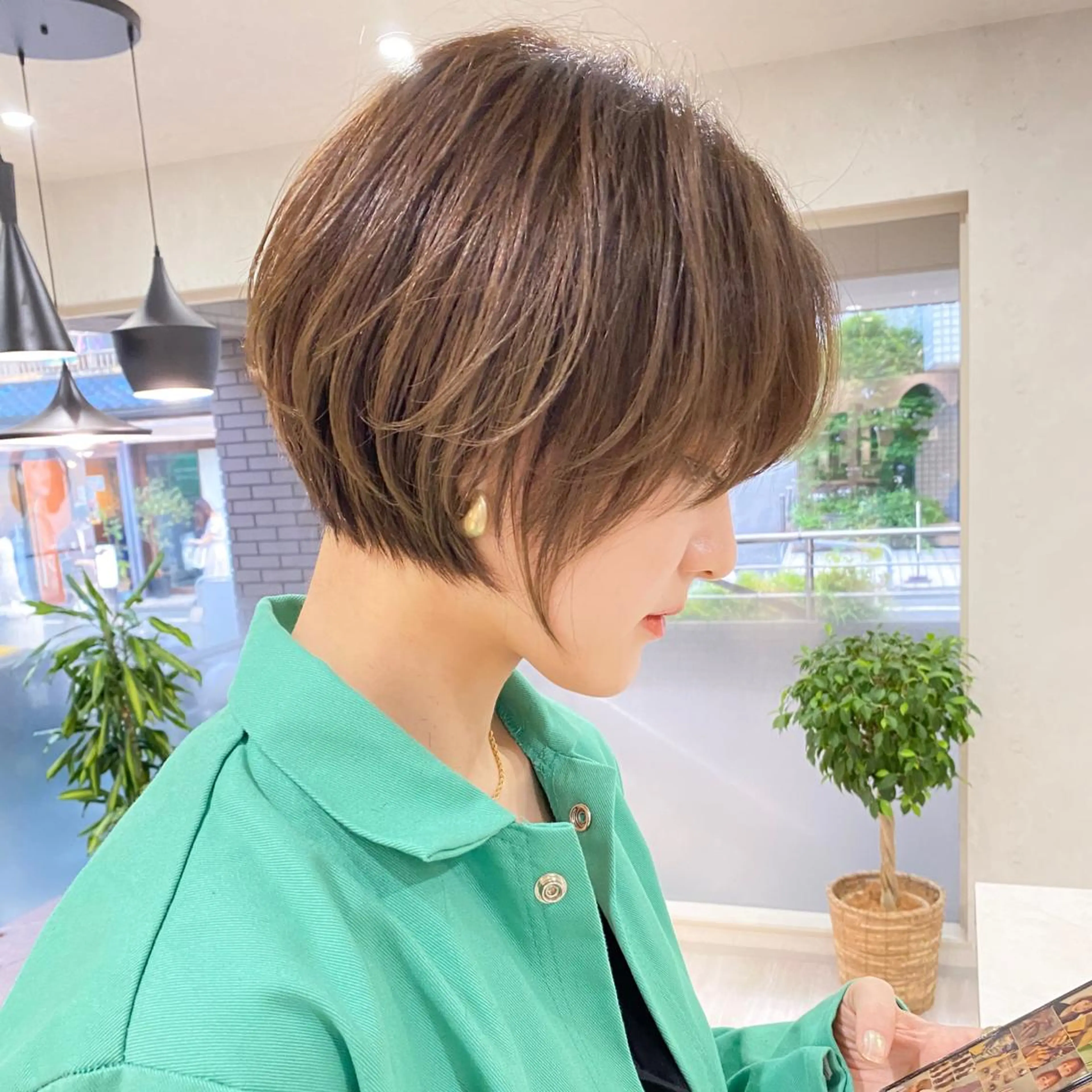 【🌈SNS撮影可能の方限定🌈】小顔に見せる似合わせショートカット✂️の写真