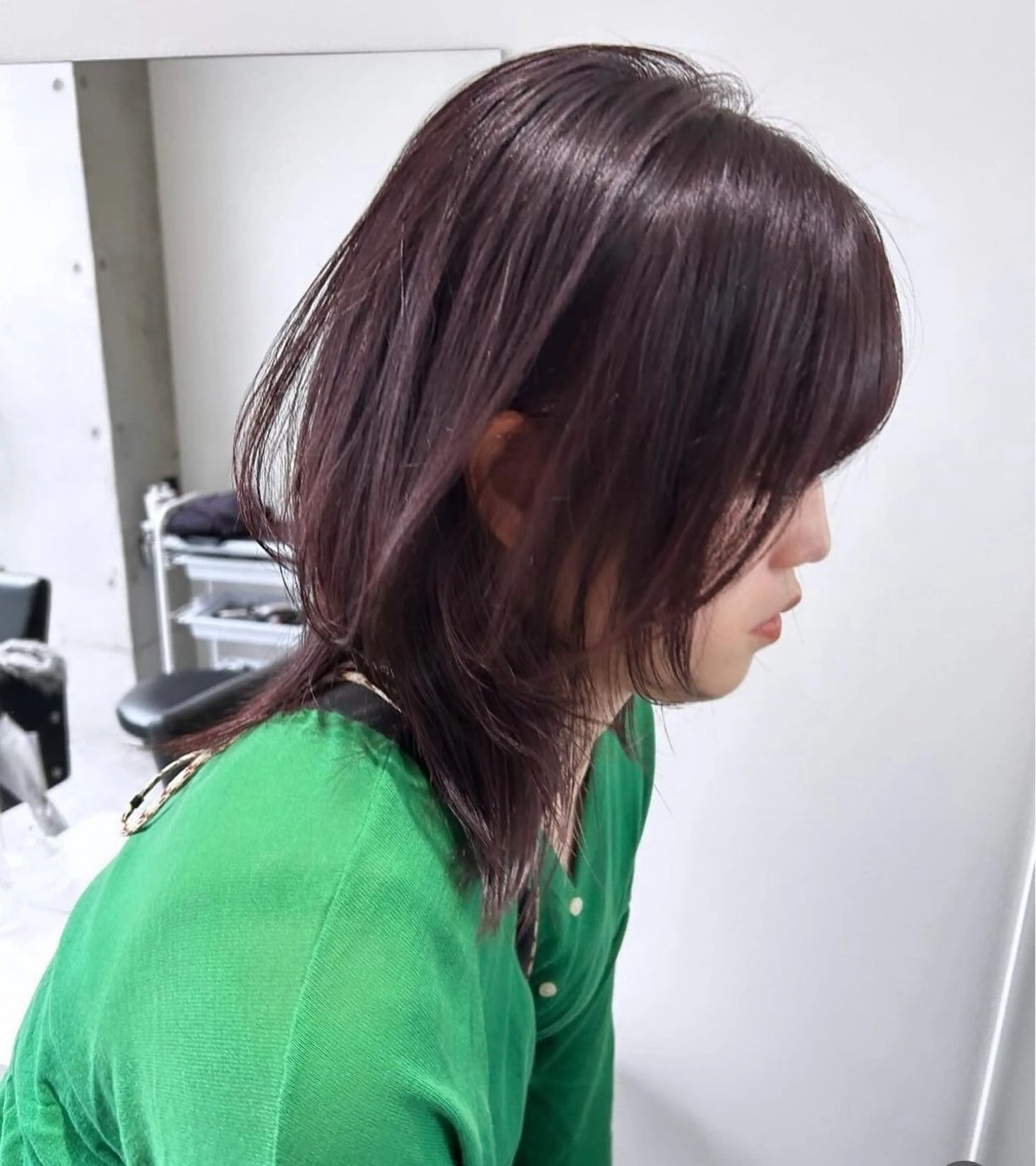 ミディアム カラー レイヤーカット カット ヘアカラー risako🇰🇷 韓国ヘア/レイヤーのヘアスタイル