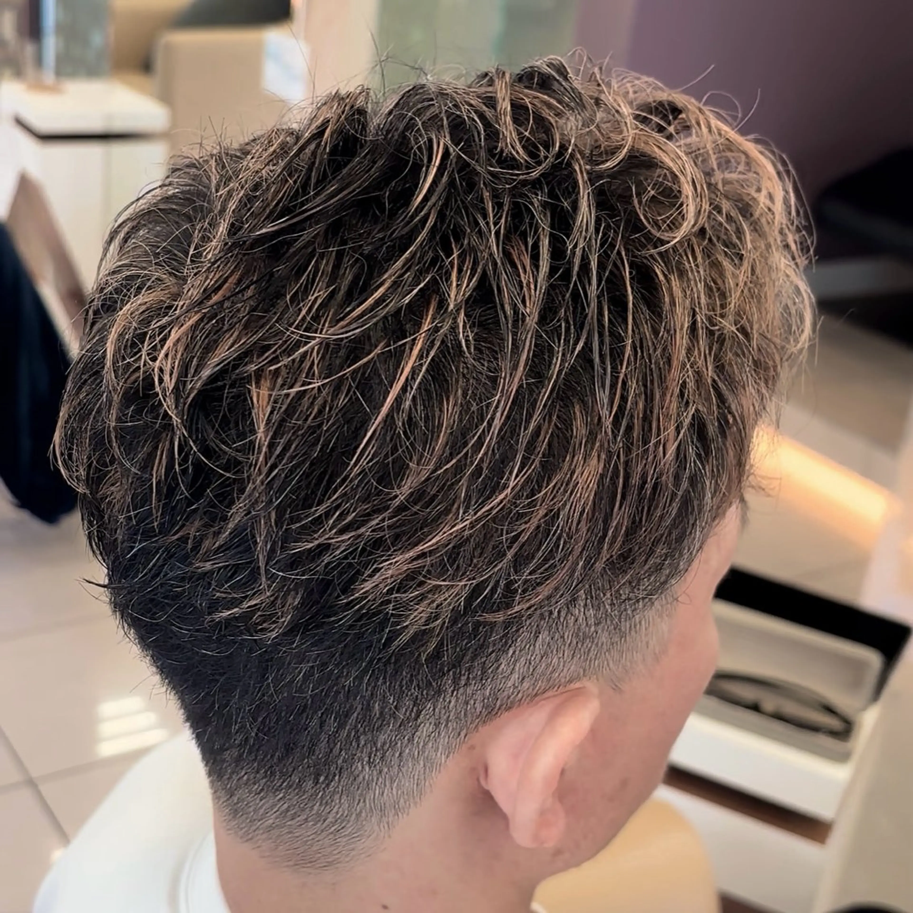 カラー メンズ メンズハイライト ハイライトカラー 奈良/登美ヶ丘/ ユウタのヘアスタイル