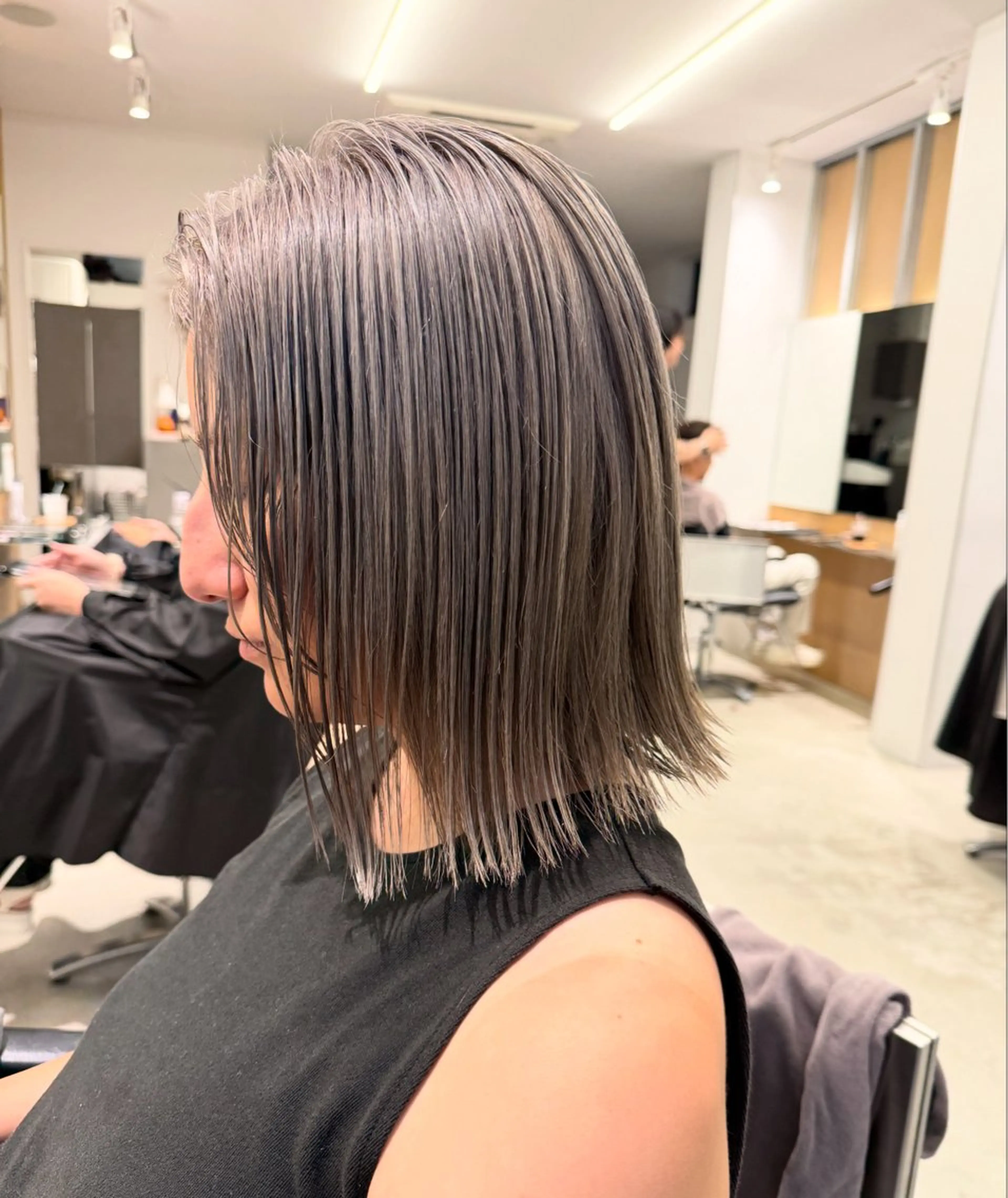 ミディアム ヘアカラー GOAT_茅ヶ崎 キシ サクラのヘアスタイル