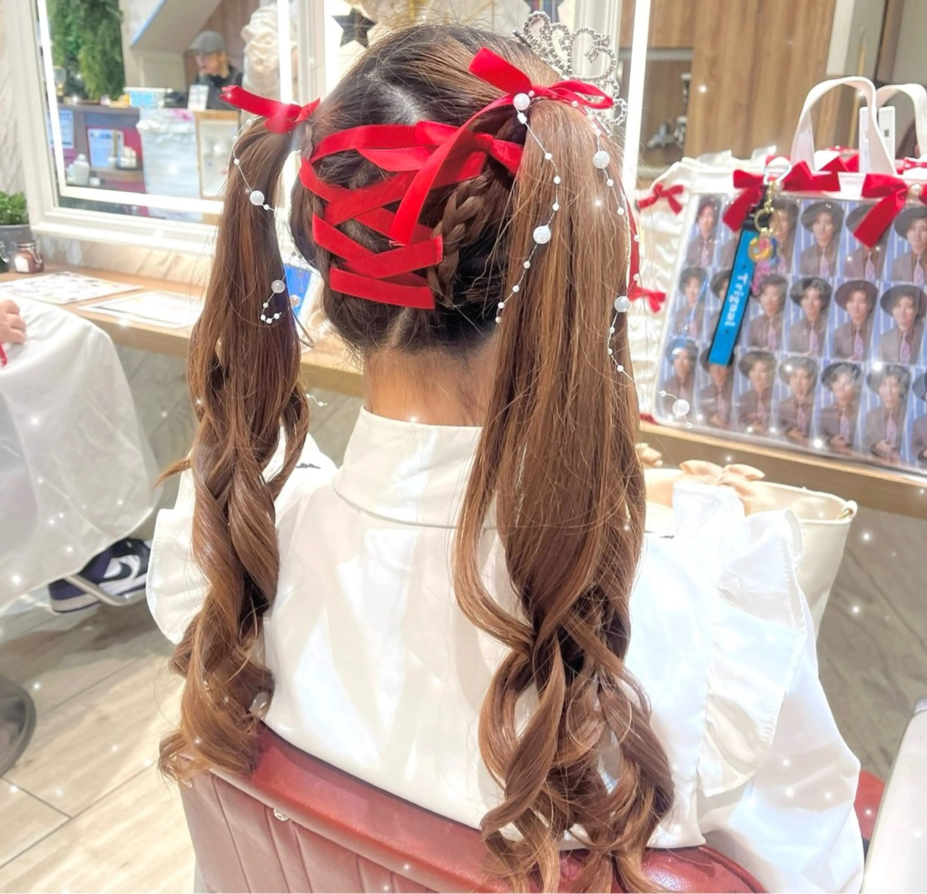 ヘアアレンジ 三つ編み 🎀透明感カラー🎀 ヘアメ／mikotoのヘアスタイル