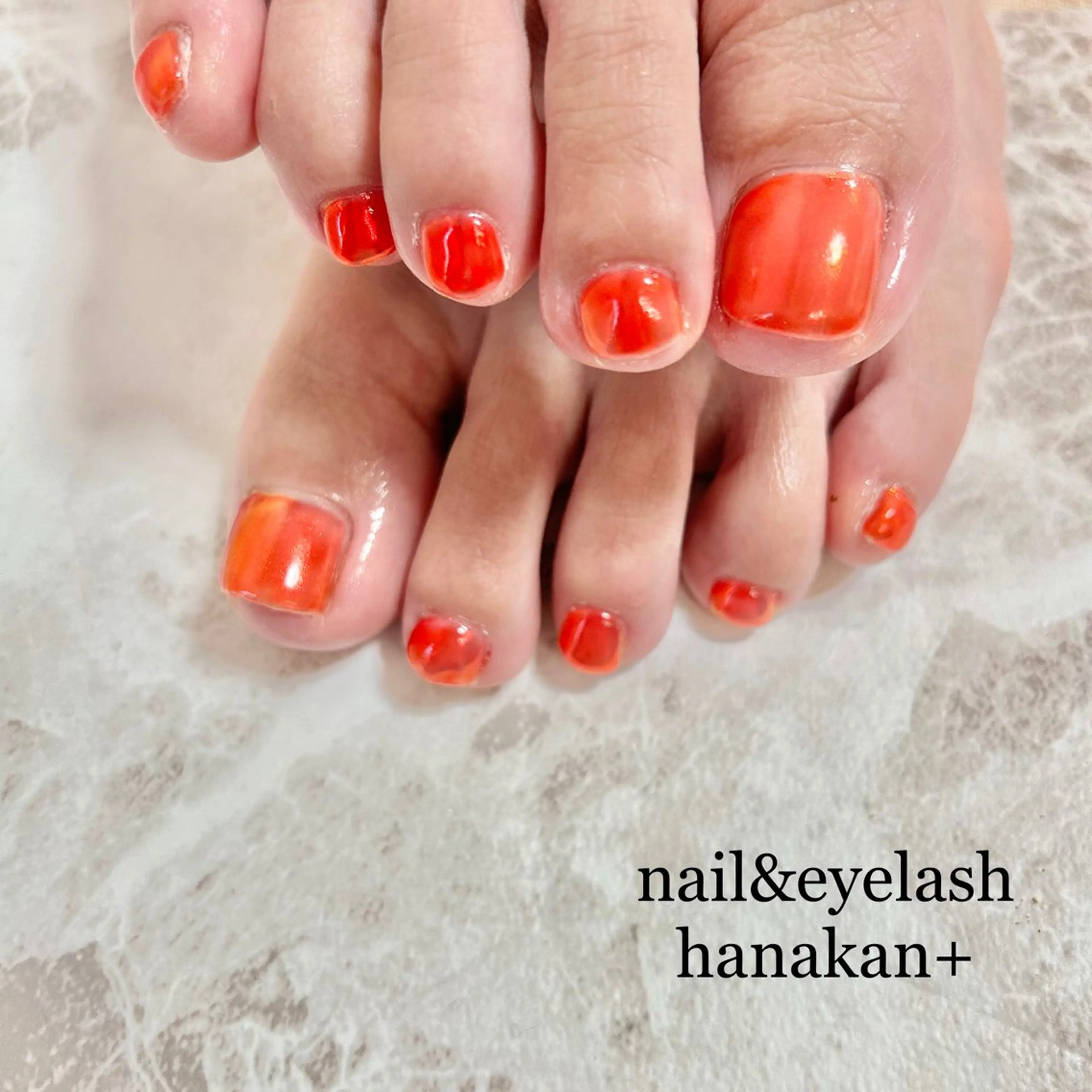 オフ，ケア，フットバス付き　フットジェル　ミラーorオーロラワンカラー【オフなしは−¥500】の写真