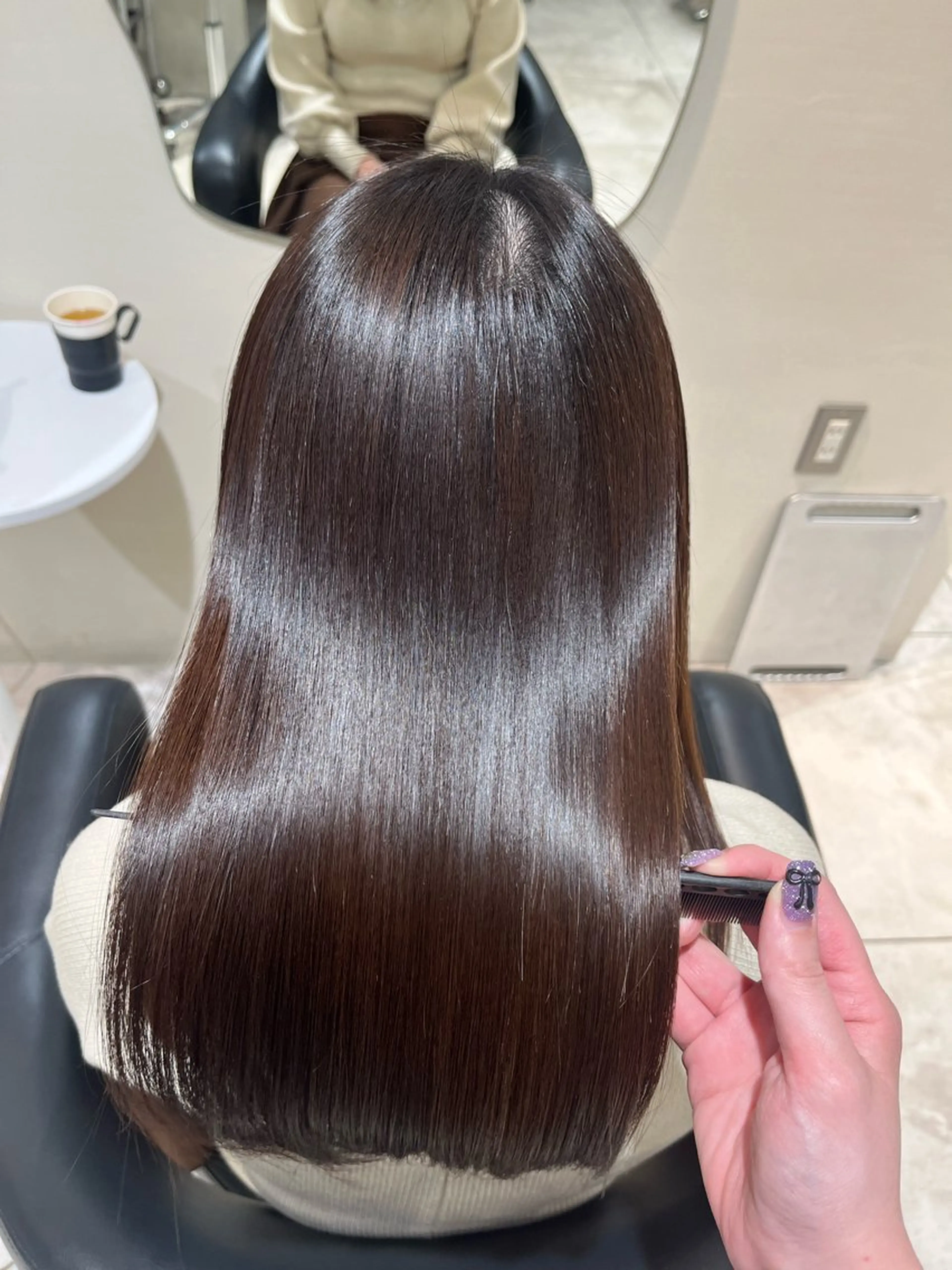 ミディアム 縮毛矯正 トリートメント 🫧美髪縮毛矯正🫧 Haruのヘアスタイル