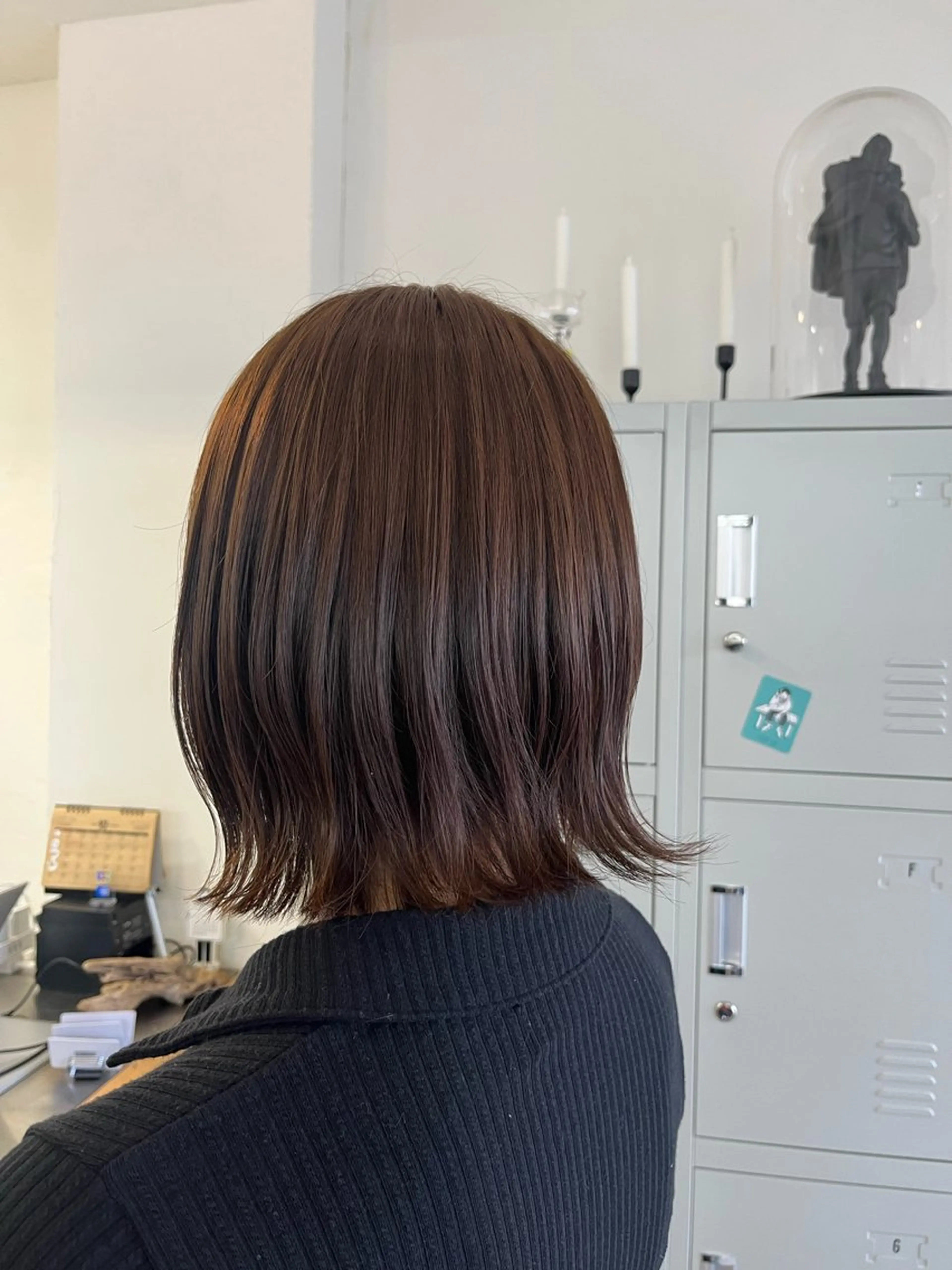 ミディアム カラー アッシュ ベージュカラー ブリーチ ブリーチなしカラー Sugarlu所属・吉田 晴香のヘアスタイル